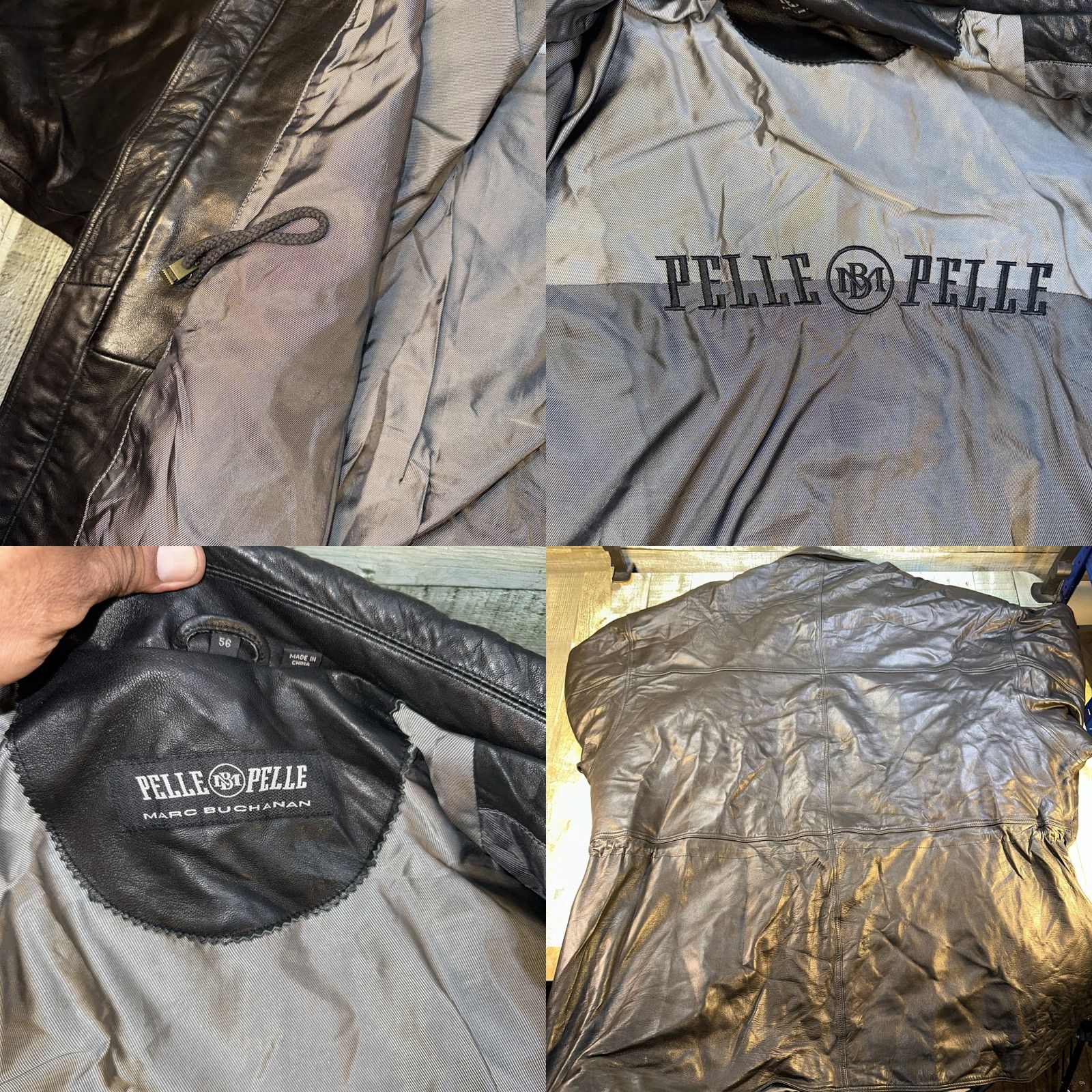 Vintage VINTAGE Pelle Pelle Leather Jacket Size 56 Black Marc Buchanan Hip Hop NWT Jacket Men Black 90s 2000s Size US XL / EU 56 / 4 - 8 Thumbnail