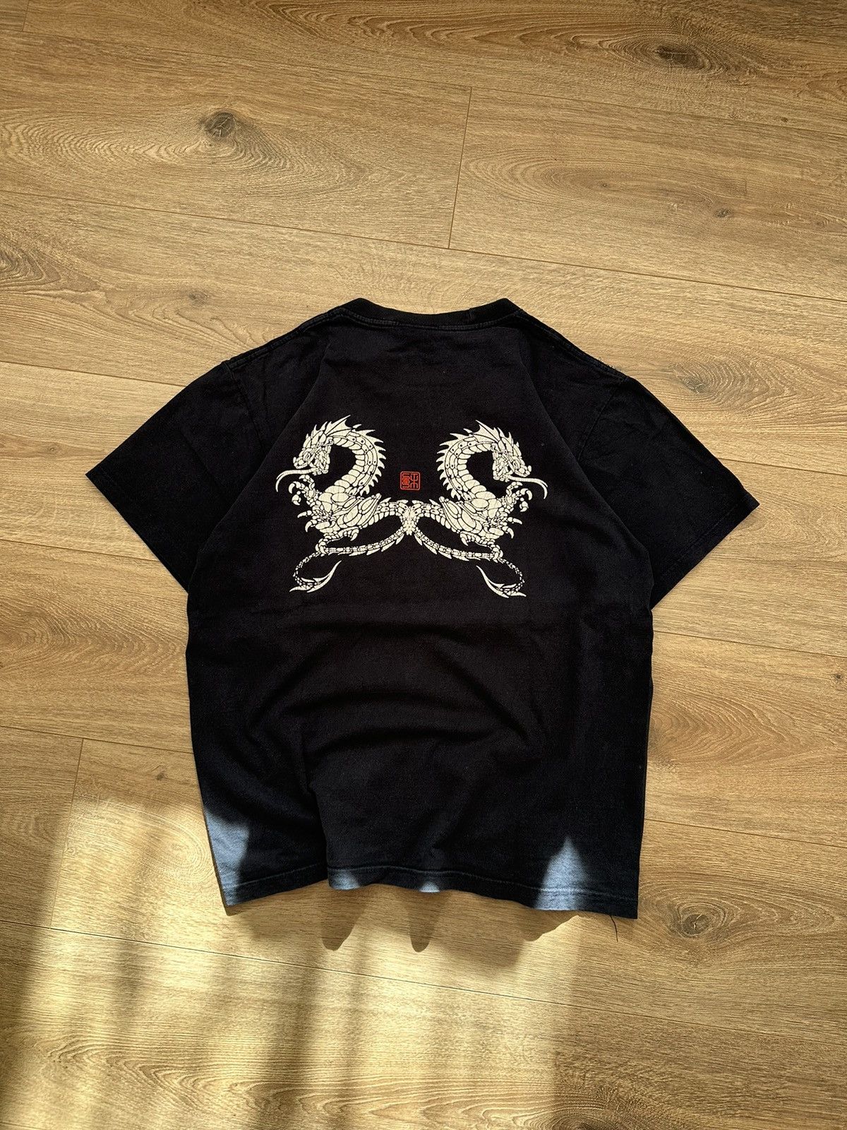 Stussy 🔥VINTAGE STUSSY OUTDOOR Y2K DRAGON FADED T-SHIRT🔥 Size US S / EU 44-46 / 1 - 2 Thumbnail