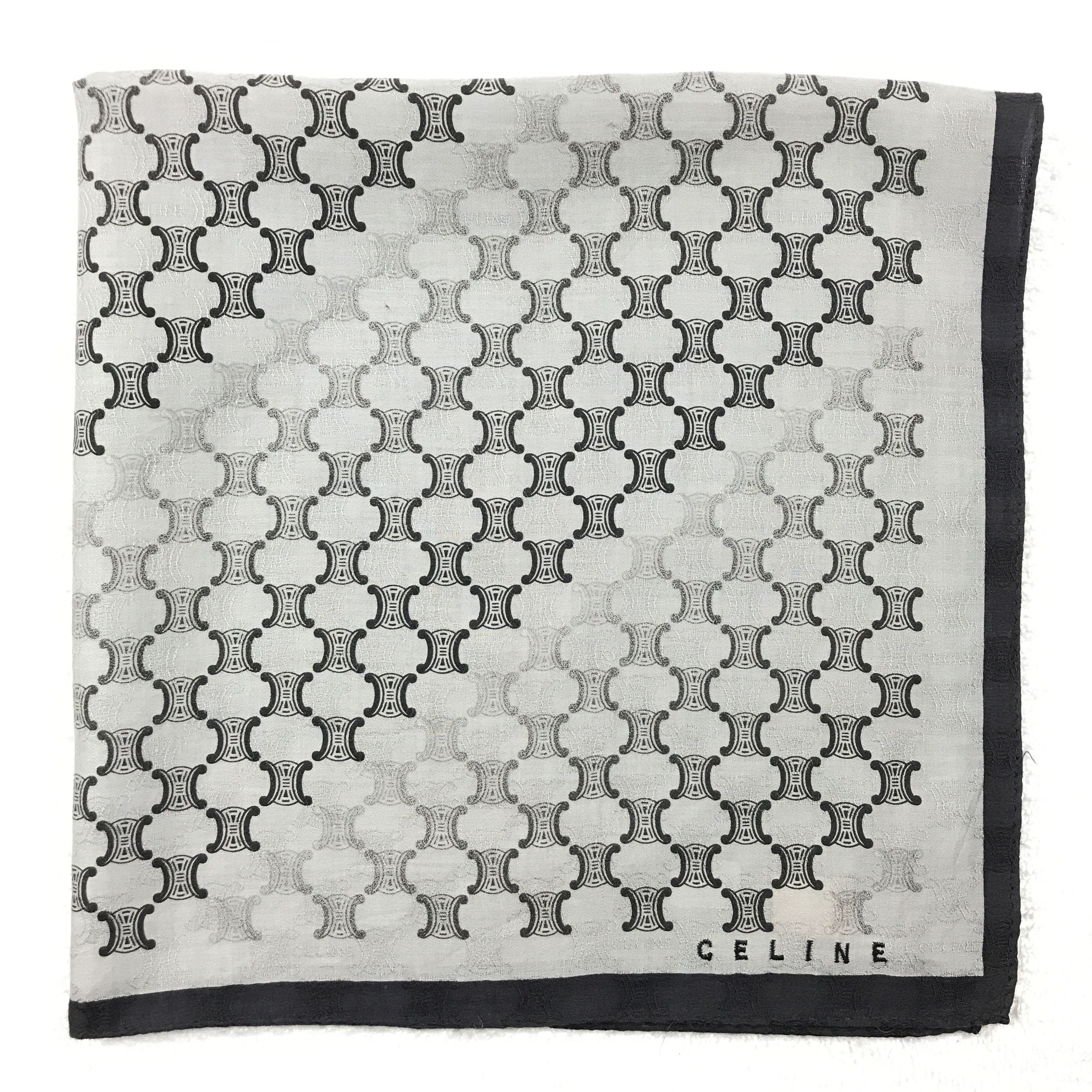 Celine × Vintage Vintage Celine Monogram Bandana Neckerchief Handkerchief Size ONE SIZE - 2 Thumbnail