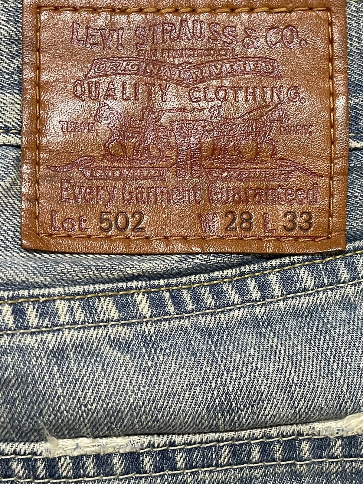 Levi's Vintage 90 Levis 502 Faded Wash Style Distressed Style Jeans Size US 30 / EU 46 - 9 Thumbnail