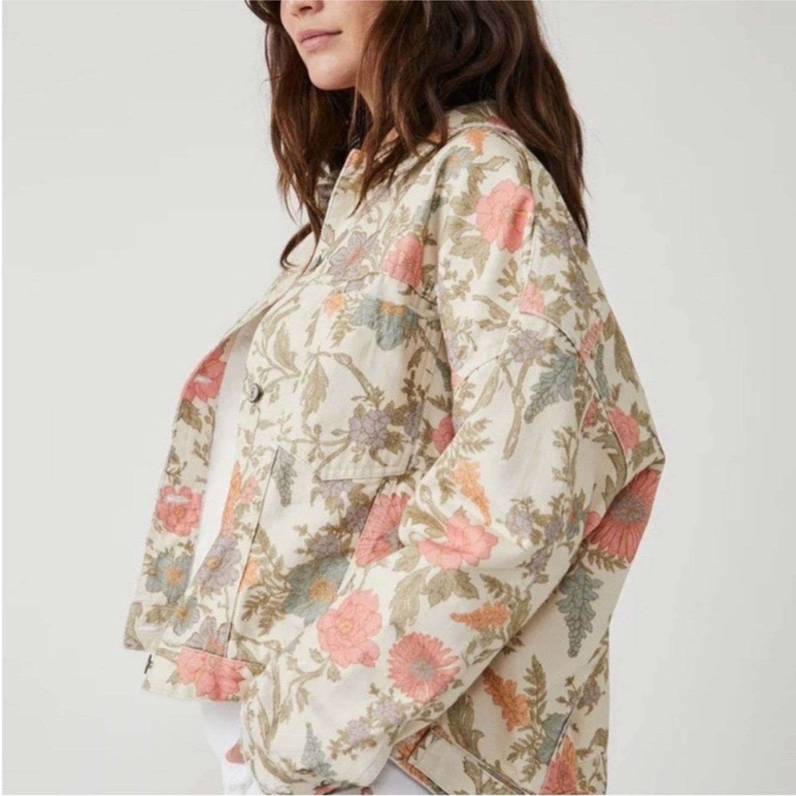 Free People 🎉LAST PIECE🎉Free People Opal Swing Denim Jacket Size S / US 4 / IT 40 - 5 Thumbnail