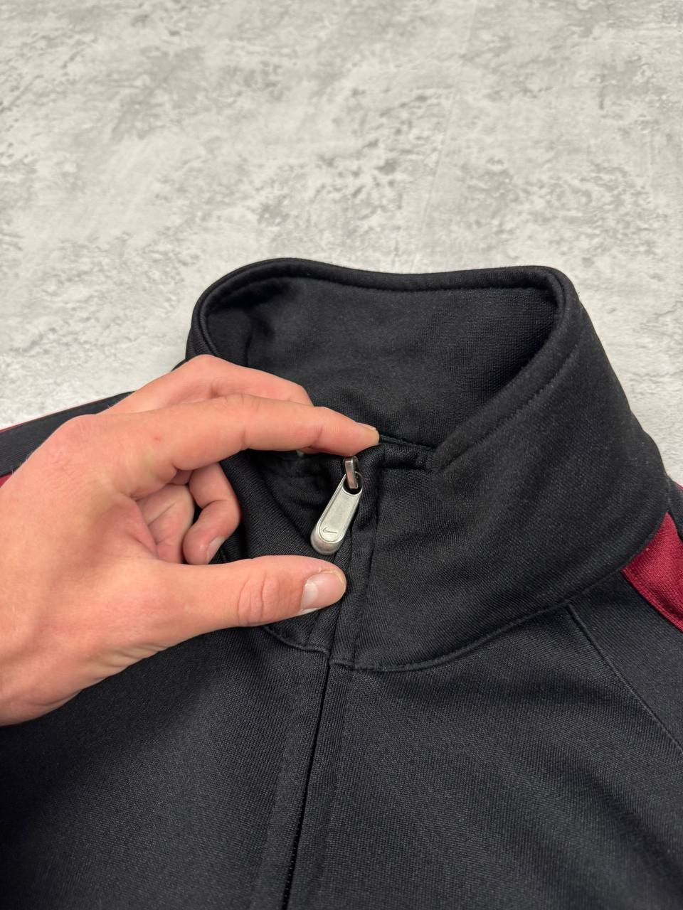 Nike Vintage Nike Y2k Black/Red Track Zip Sweatshirt Size US M / EU 48-50 / 2 - 7 Thumbnail