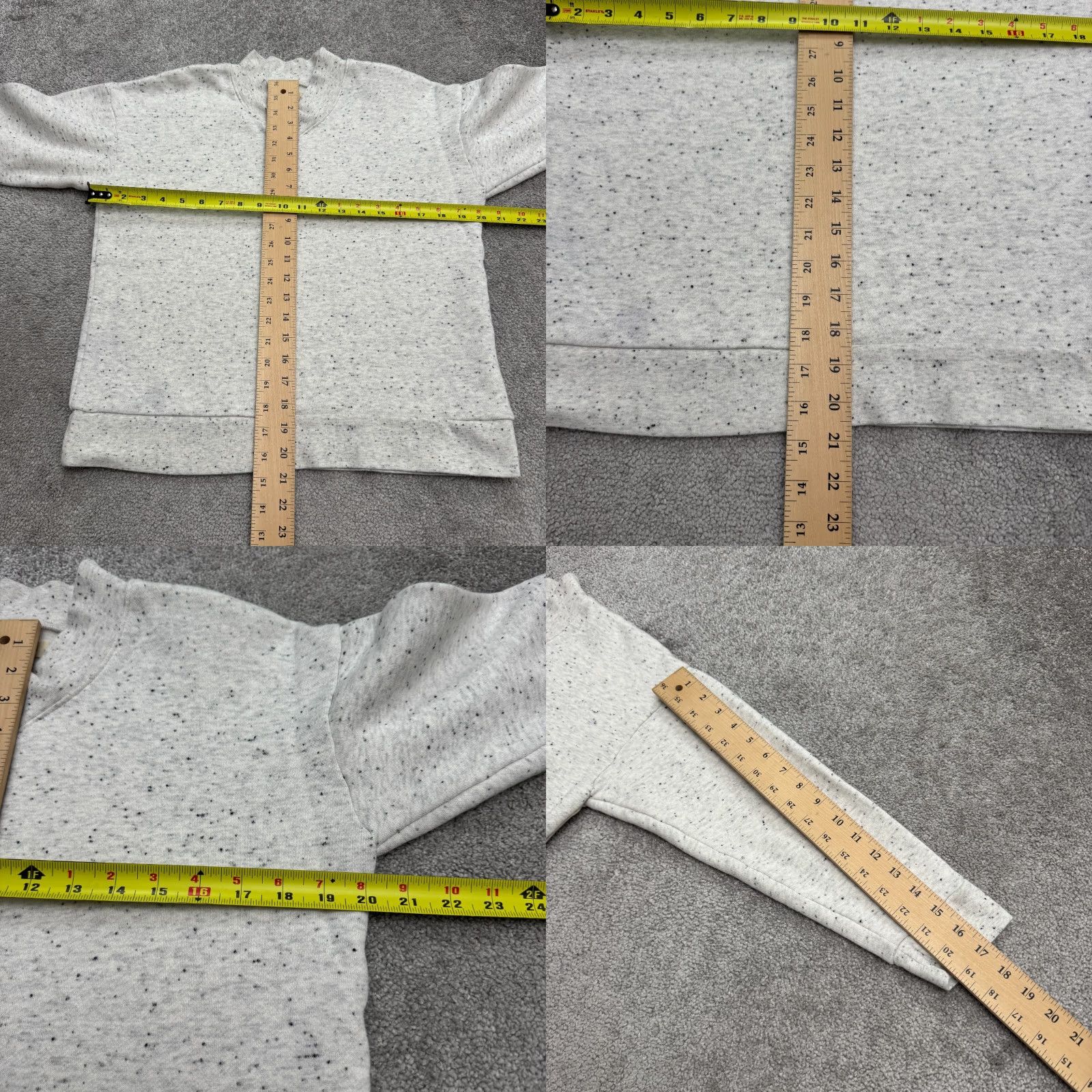 Madewell Madewell Sweatshirt V-Notch Pullover Gray Womens XL Regular Fit Size L / US 10 / IT 46 - 8 Thumbnail