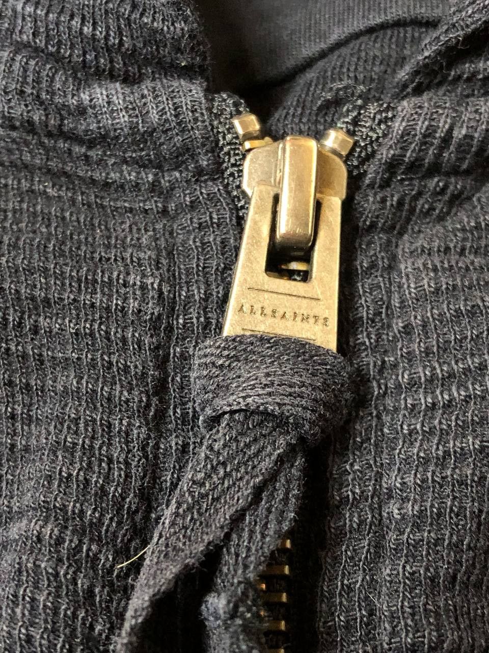 Allsaints × Vintage Vintage Allsaints Washed Zip-up Hoodie Knit Hoody Size US L / EU 52-54 / 3 - 7 Thumbnail