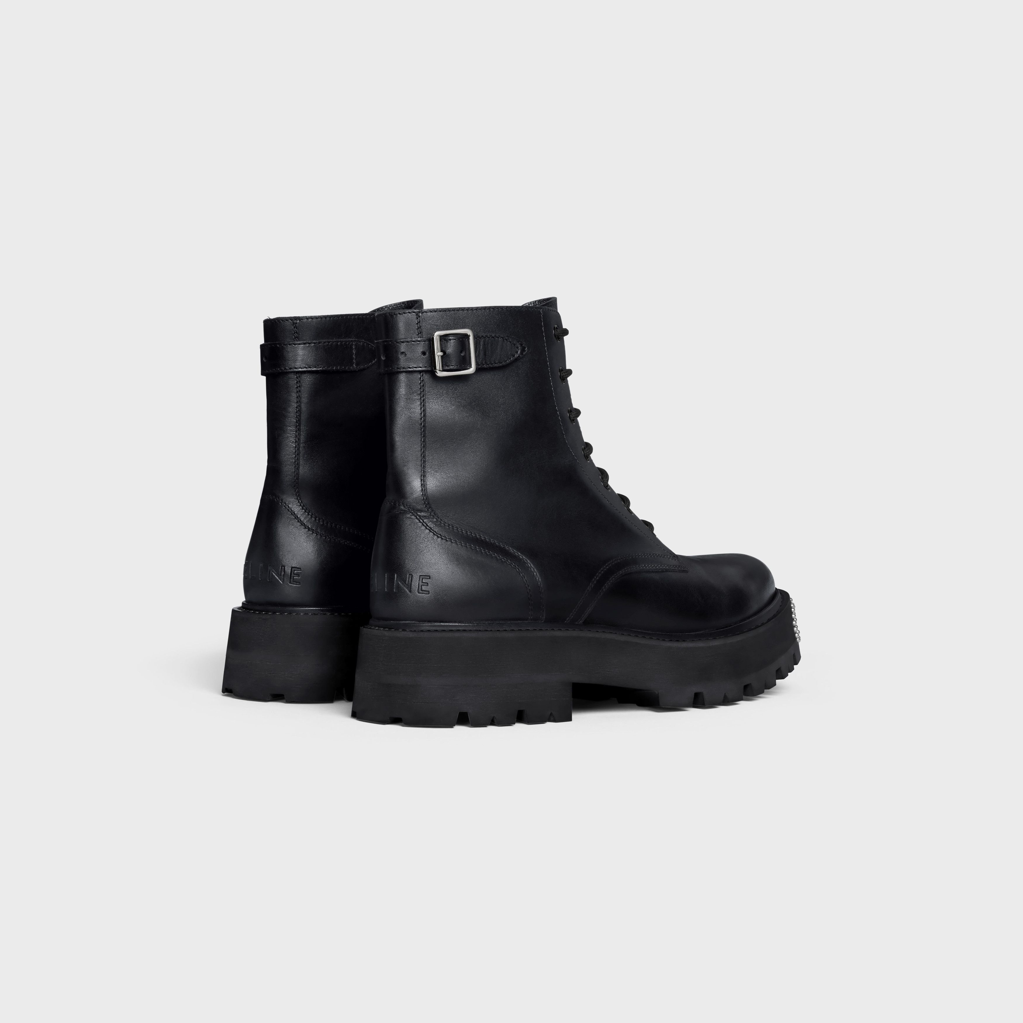Celine o1bcso1str0824 Bulky Lace-up Boots in Black Size US 6 / EU 39 - 3 Thumbnail