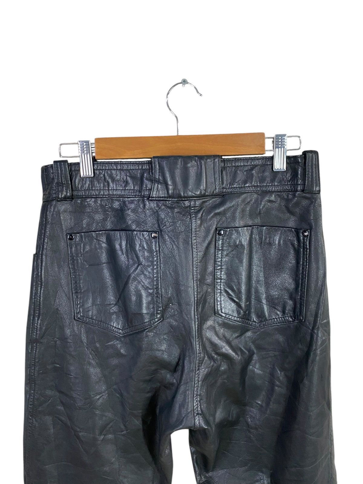 Genuine Leather Vintage 80s komine leather biker pant 100% leather Size US 30 / EU 46 - 4 Thumbnail
