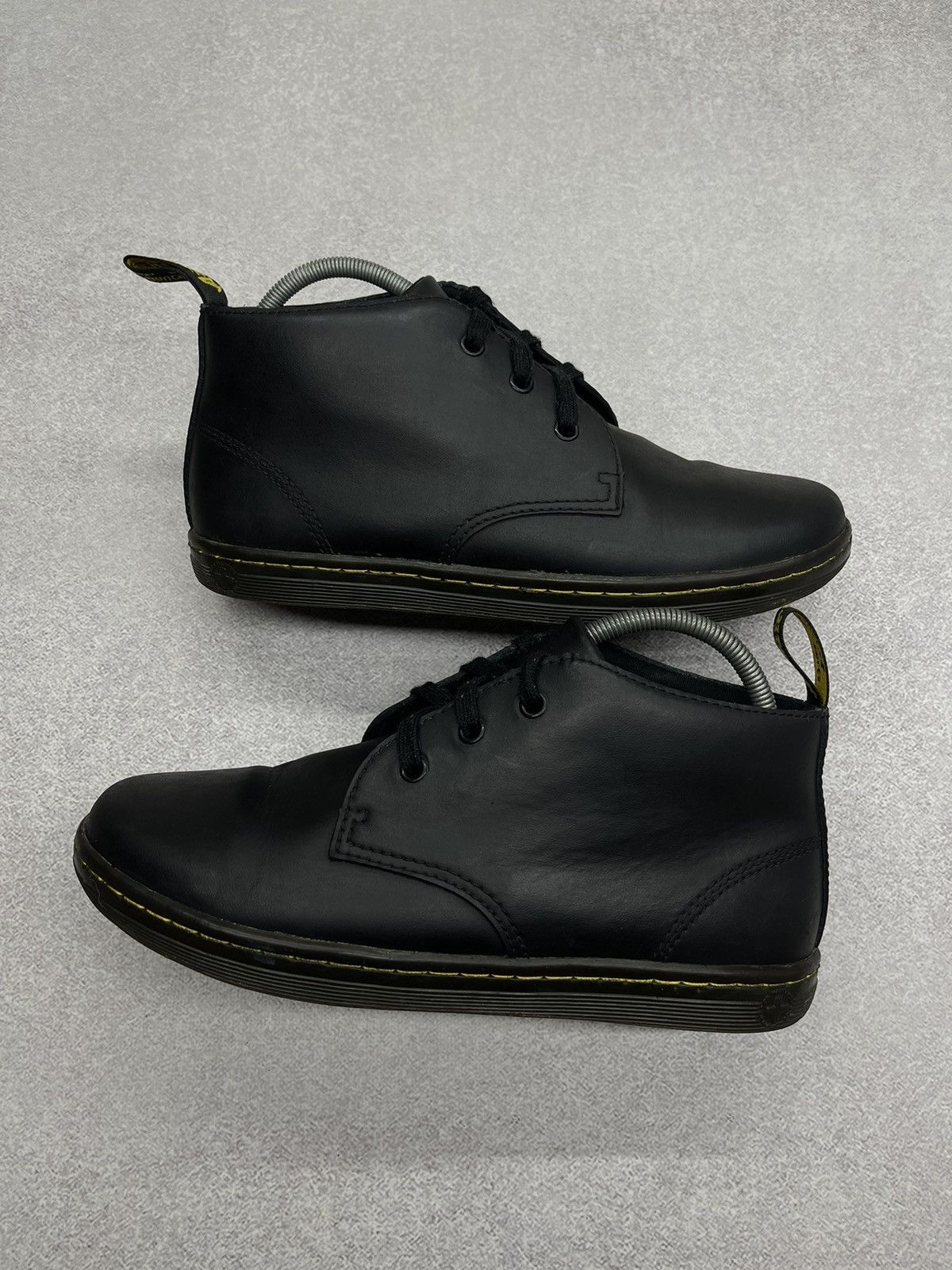Dr. Martens Mens Dr Martens Leather Black Boots Size US 8 / EU 41 - 2 Thumbnail