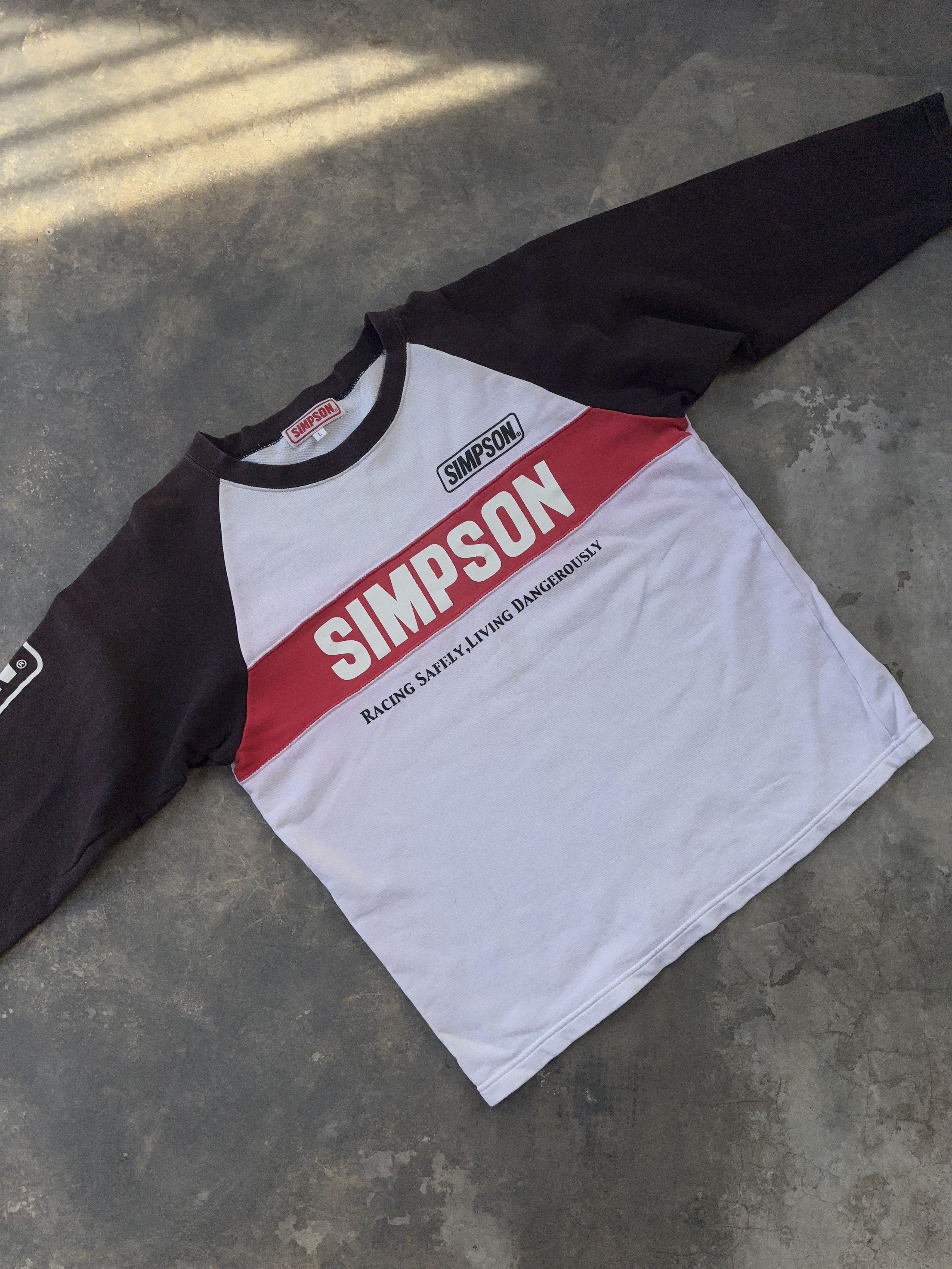 Other Simpson Vintage Motorsport Long Sleeve T-Shirt Size US L / EU 52-54 / 3 - 6 Thumbnail