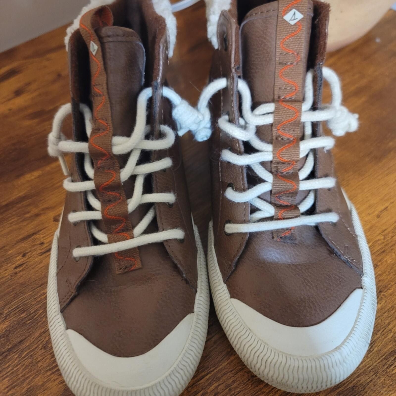 Sperry Sperry Brown High-Top Sneakers Hiking Wool Gorpcore Sz 6.5 Size US 6.5 / IT 36.5 - 4 Thumbnail