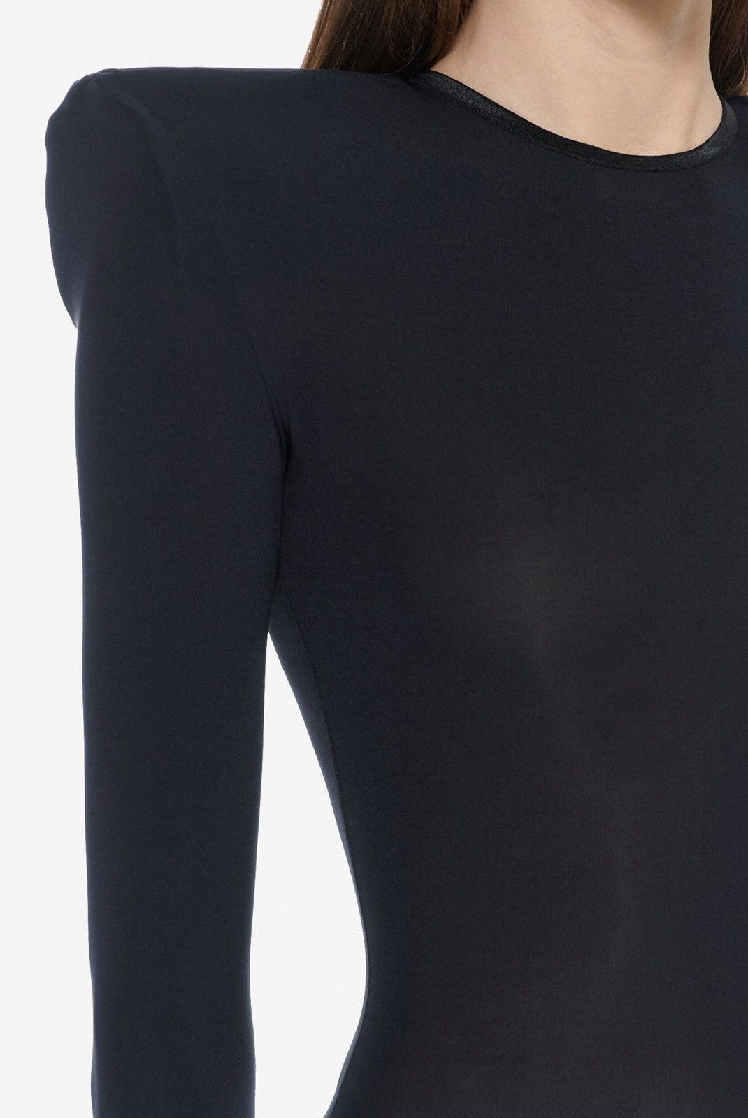 Vaquera Last Vaquera Shoulder Pad Leotard Black Bodysuit Size XS / US 0-2 / IT 36-38 - 4 Thumbnail