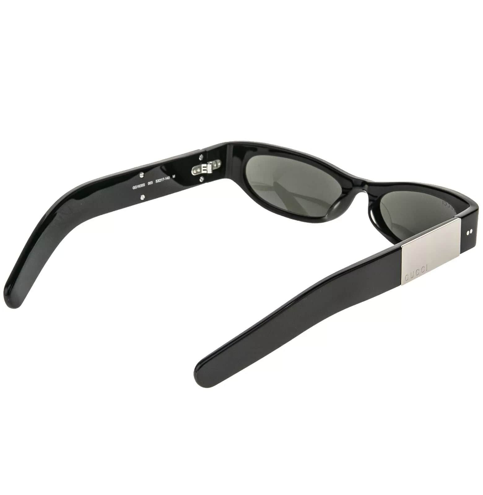 Gucci GUCCI 1635 Black Narrow Logo Gg1635S Mask Sunglasses 003 Size ONE SIZE - 4 Thumbnail