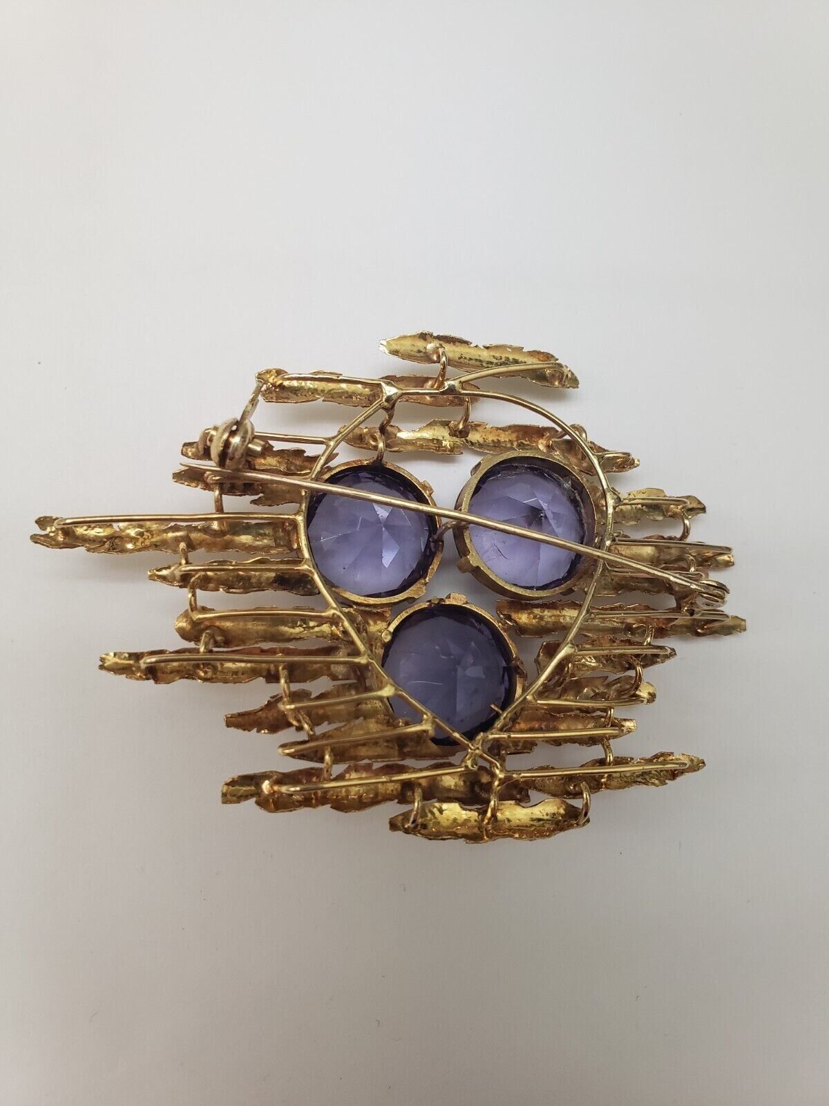 Other Estate 14k Yellow Gold Alexandrite Brooch-Pin 30.4gr, 1950's Size ONE SIZE - 2 Thumbnail
