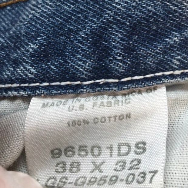 Wrangler Wrangler Mens High Rise Straight Relaxed Fit Denim Jeans Size 38 Blue 38x32 Size US 38 / EU 54 - 7 Thumbnail
