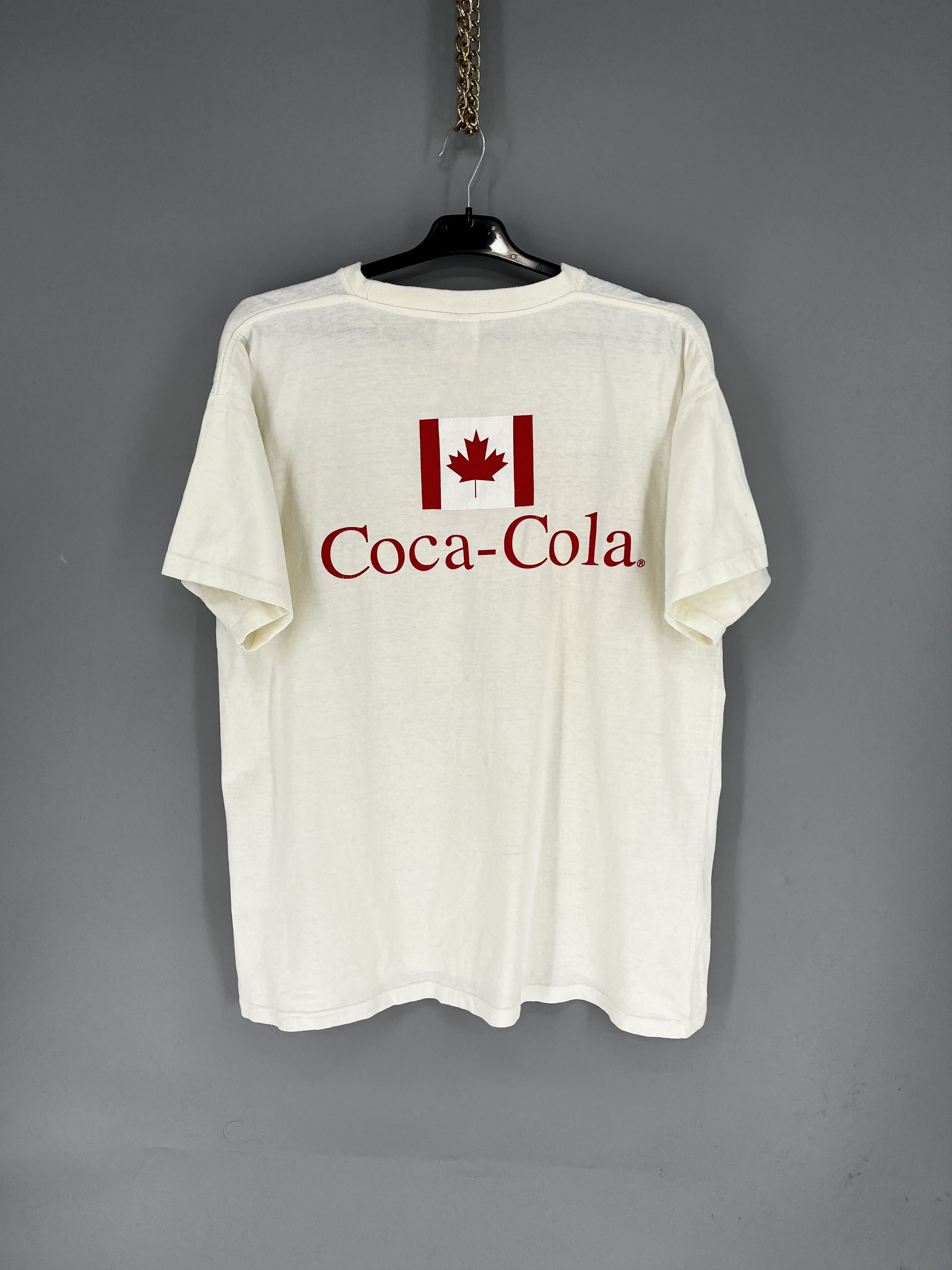 Coca Cola Vintage 1996 Single Stitch Coca-Cola Heather Gray Graphic Size US XL / EU 56 / 4 - 11 Thumbnail