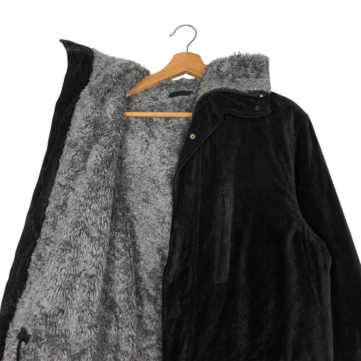 Japanese Brand BEAMS Shaggy Fleece Hood Parka — Soft-Touch Velvet Shell Size US M / EU 48-50 / 2 - 14 Thumbnail