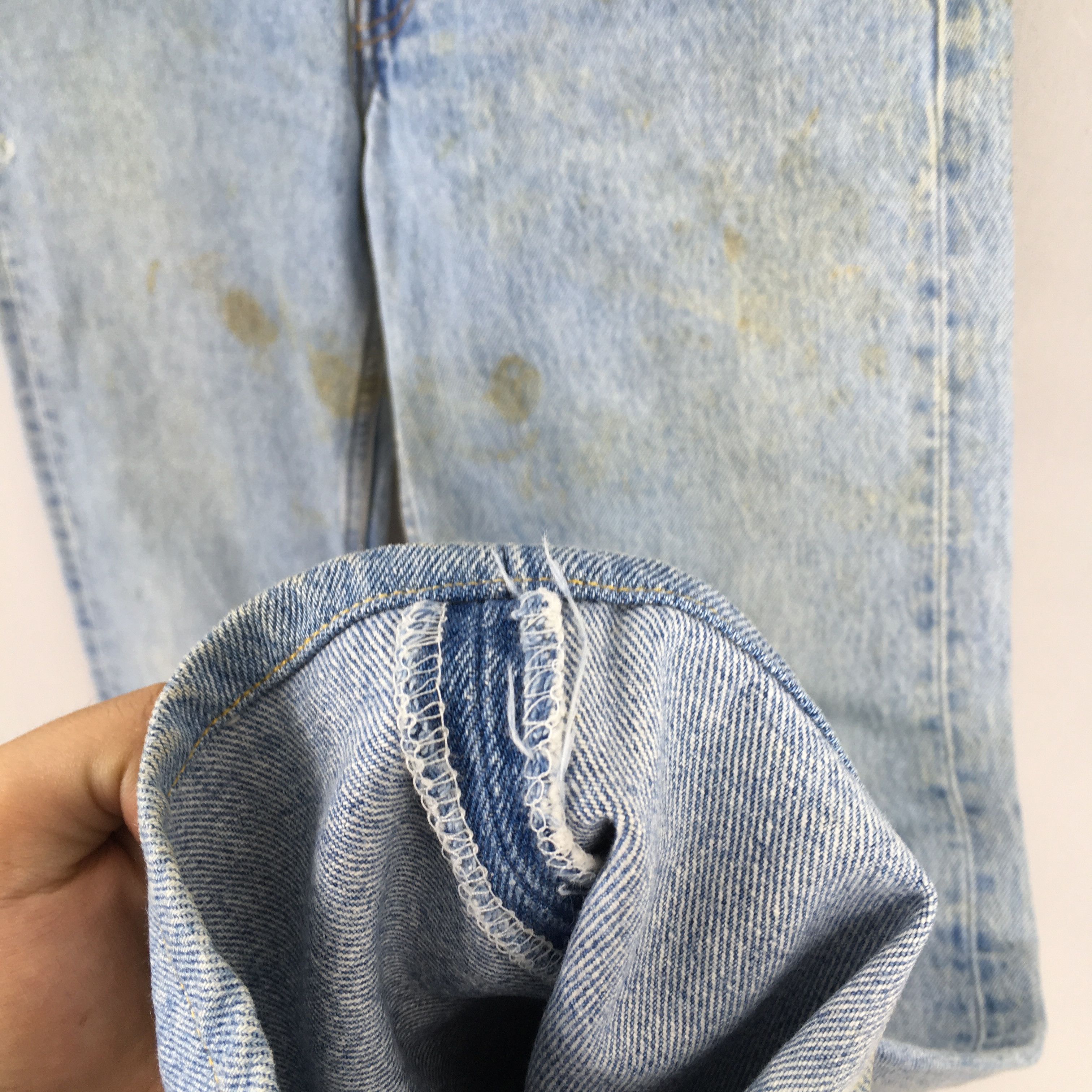 Levi's Size 30x28 Vintage 90s Levi's 501 Faded Blue Jeans S991 Size US 30 / EU 46 - 5 Thumbnail