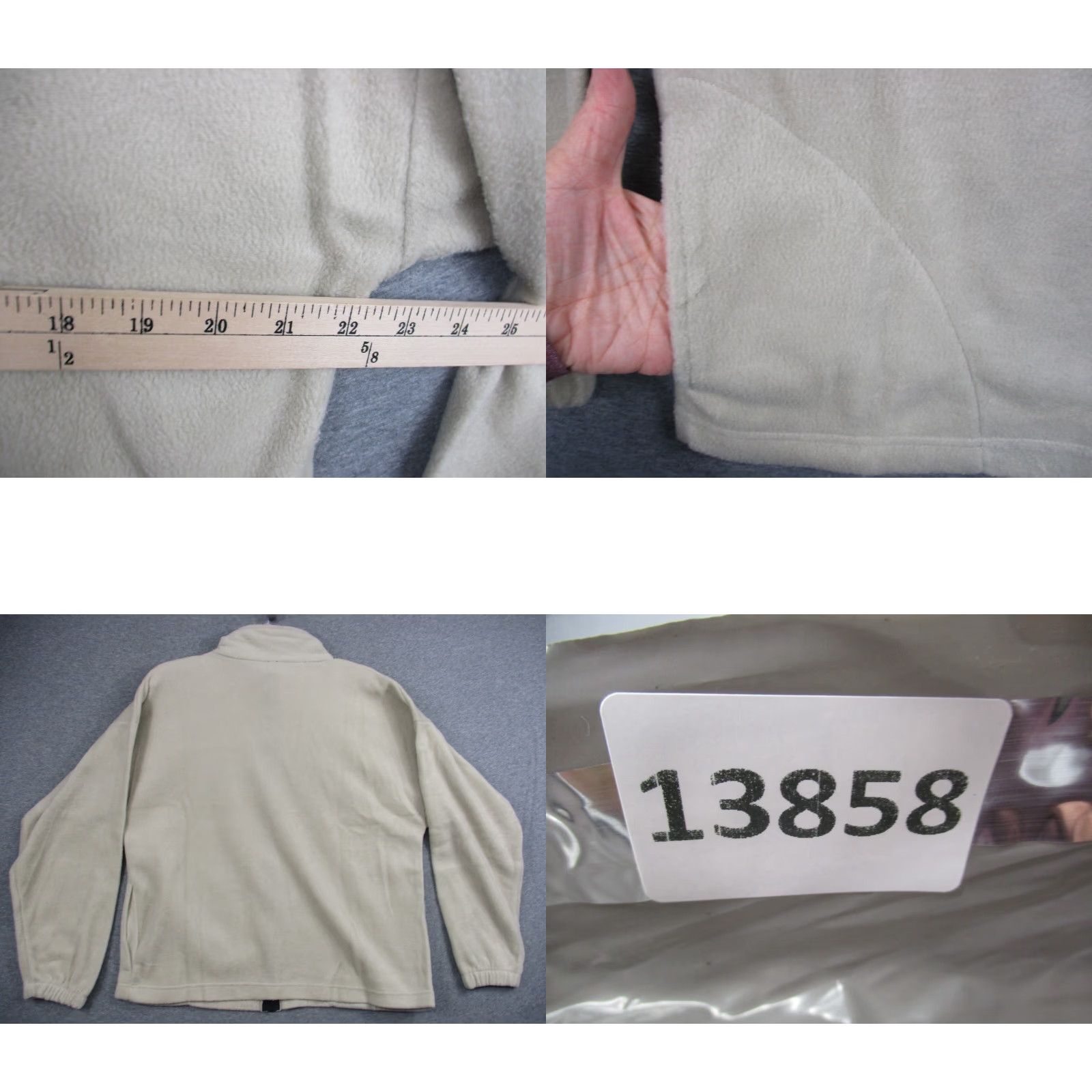 Logo 7 USA Olympics Fleece Jacket Adult Large Beige Logo Unbranded Men Jacket Size US L / EU 52-54 / 3 - 8 Thumbnail
