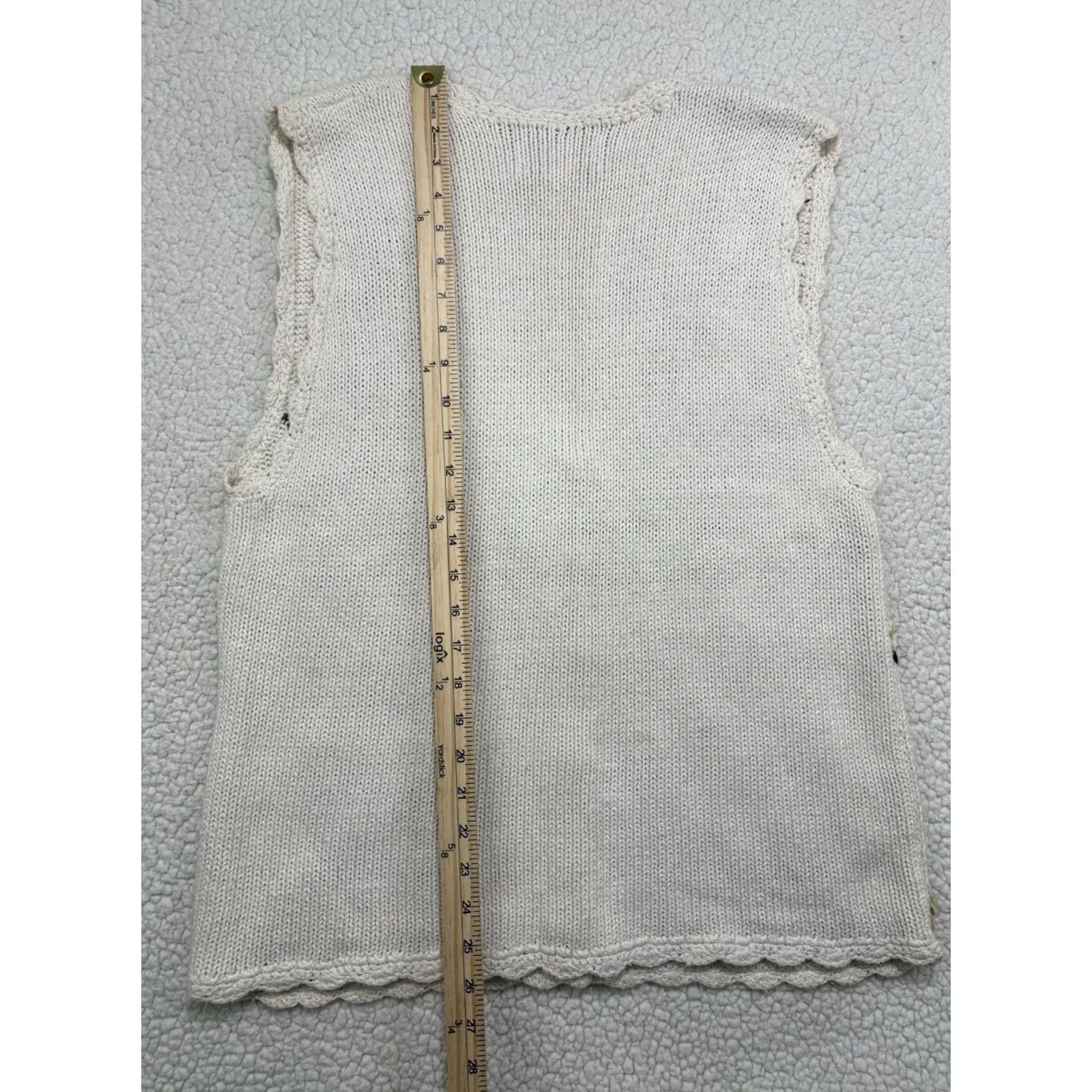 Vintage VINTAGE Tiara International Cardigan Sweater Vest Christmas Tree Wreath Ornament Women L Size L / US 10 / IT 46 - 5 Thumbnail