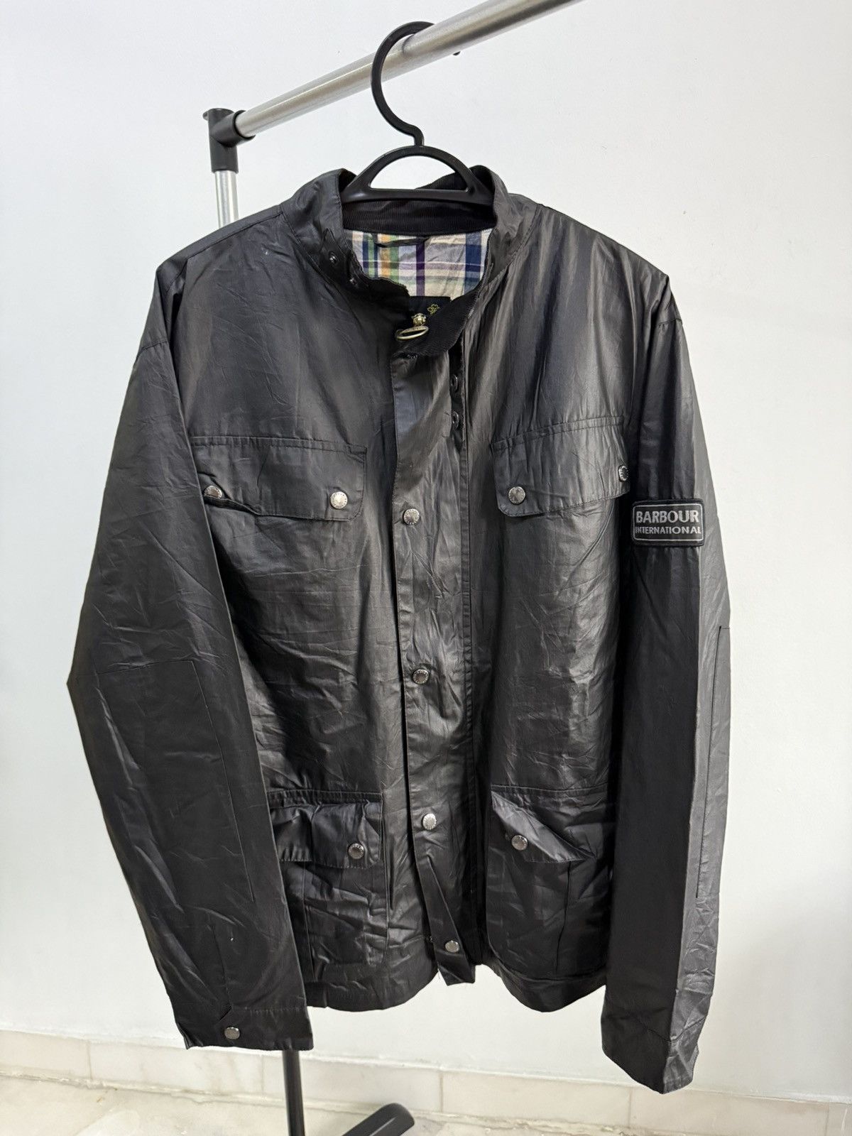 Barbour Black Barbour International Tourer Duke Waxed Jacket. Size US M / EU 48-50 / 2 - 1 Thumbnail
