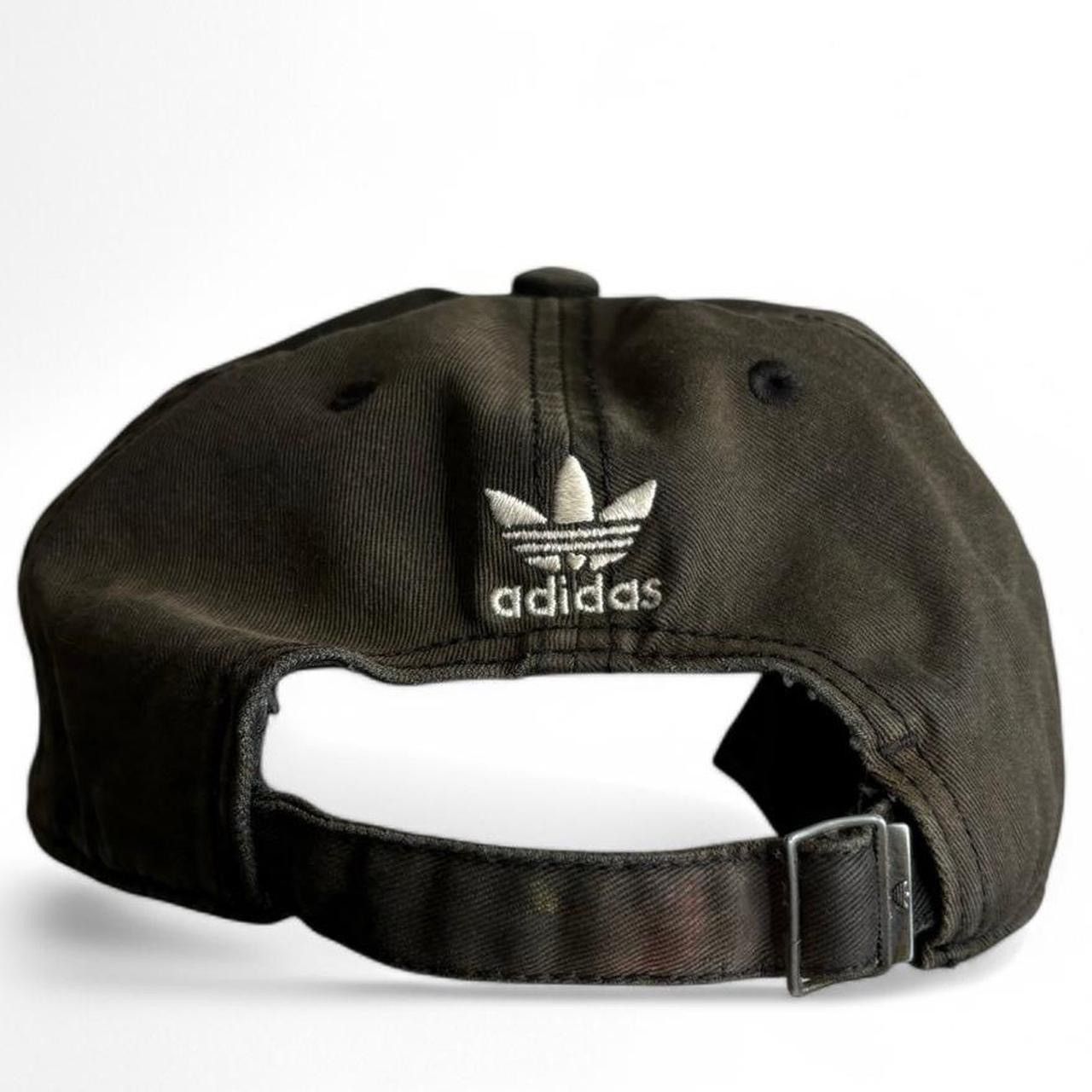 Adidas × Vintage Vintage 00s Adidas Trashed Distressed Faded Black Hat Size ONE SIZE - 5 Thumbnail