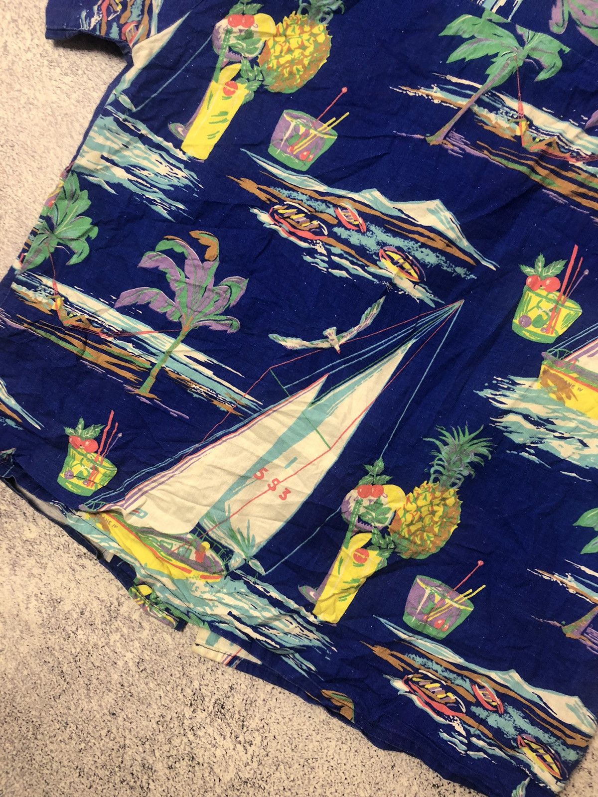 Other Vintage Crazy Hawaiin men’s y2k rare usa drill Size US L / EU 52-54 / 3 - 9 Thumbnail