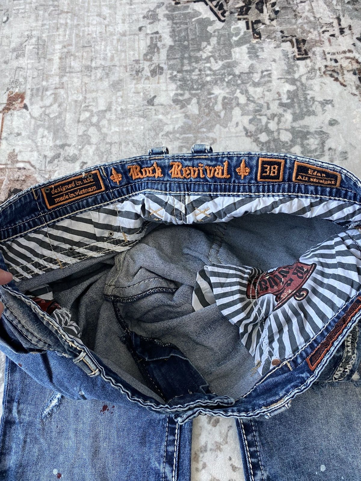 Rock Revival Rock Revival Custom Paint Jeans Y2K Size US 38 / EU 54 - 9 Thumbnail