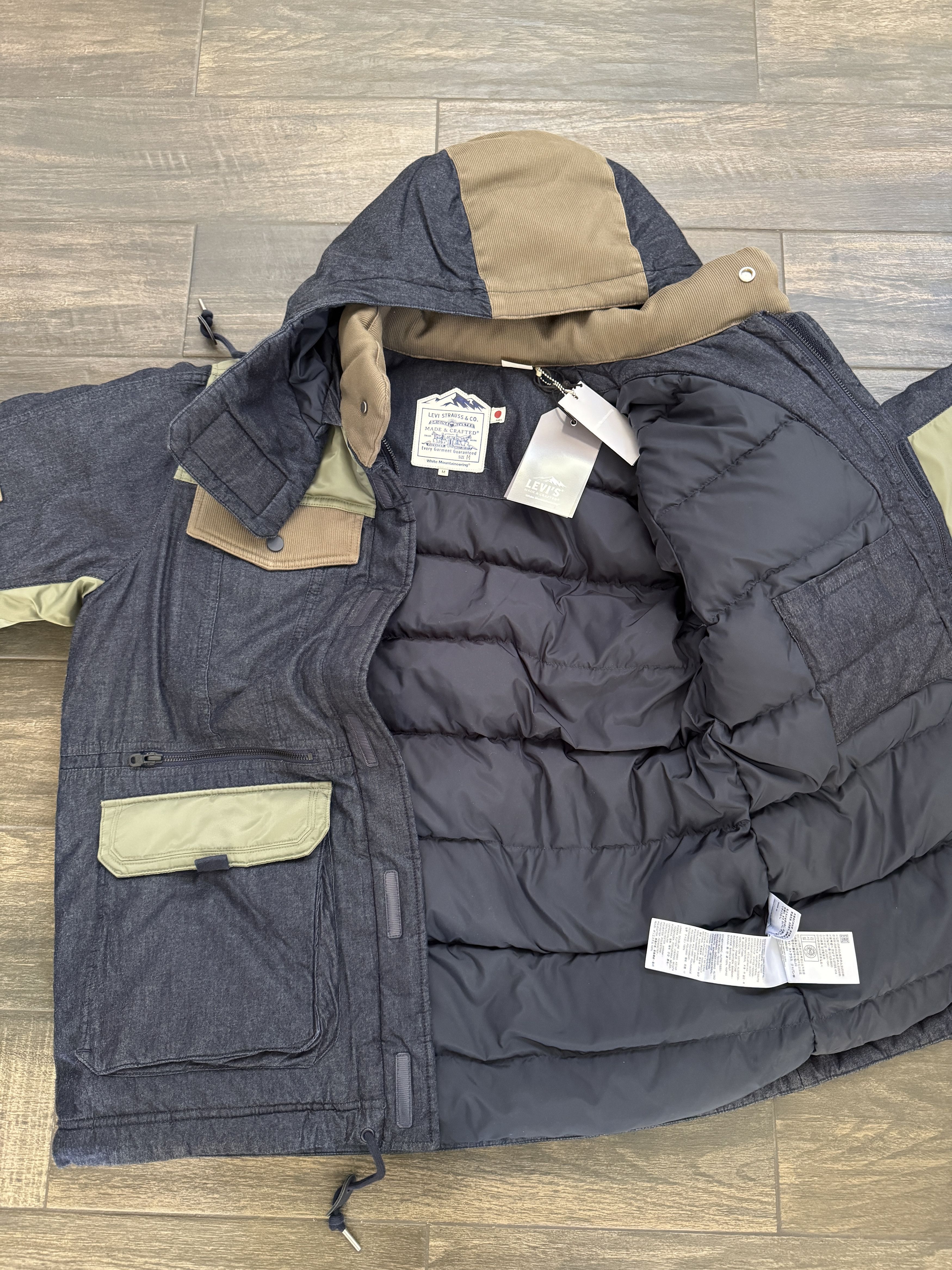 White Mountaineering White Mountaineering Levis Made & Crafted Padded Down Jacket Size US M / EU 48-50 / 2 - 2 Thumbnail