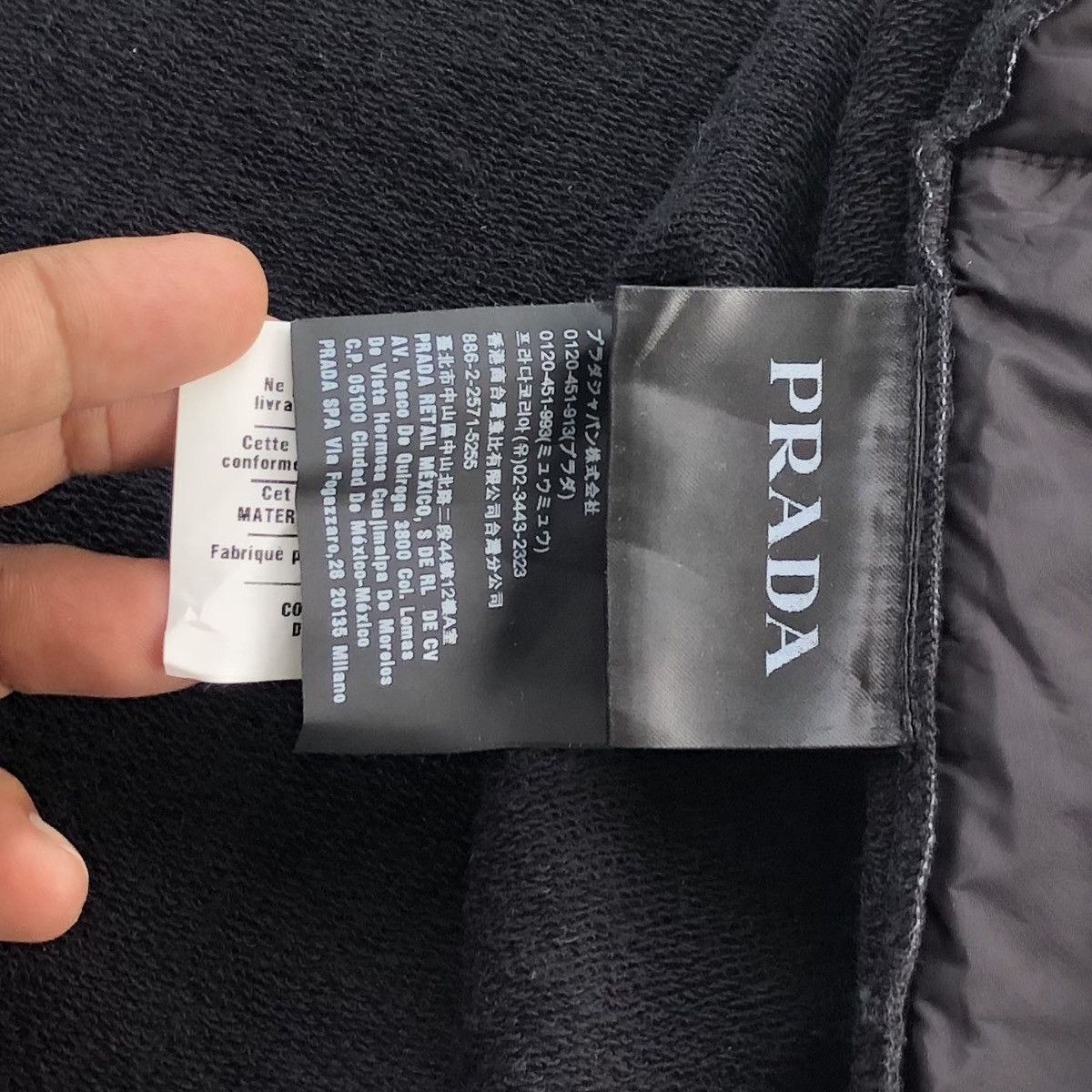 Prada SS19 Prada Black Nylon Paneled Hybrid Jacket Size US M / EU 48-50 / 2 - 22 Thumbnail