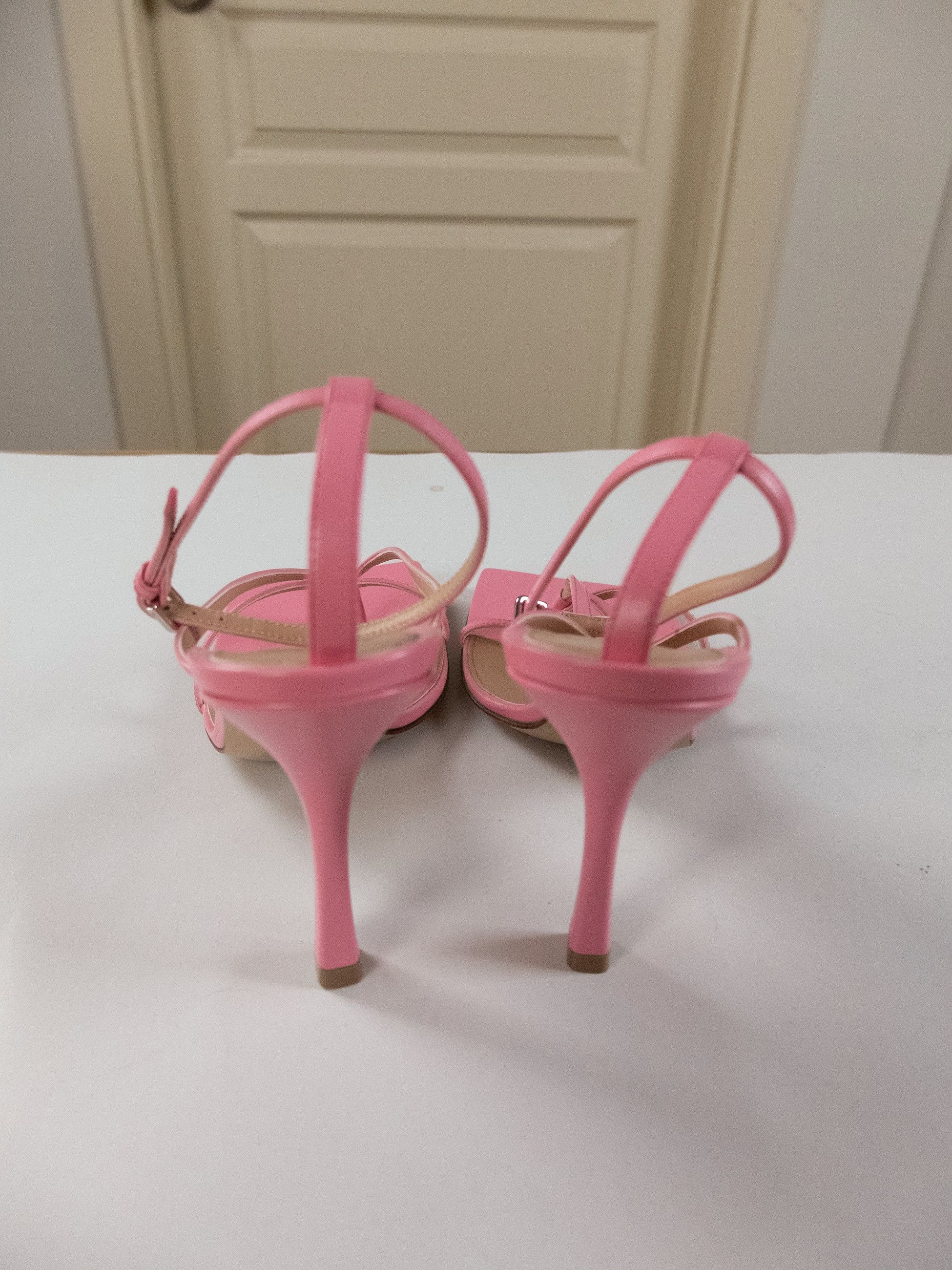 Bottega Veneta BOTTEGA VENETA Stretch blossom pink leather sandals 9.5 39.5 Size US 9.5 / IT 39.5 - 7 Thumbnail