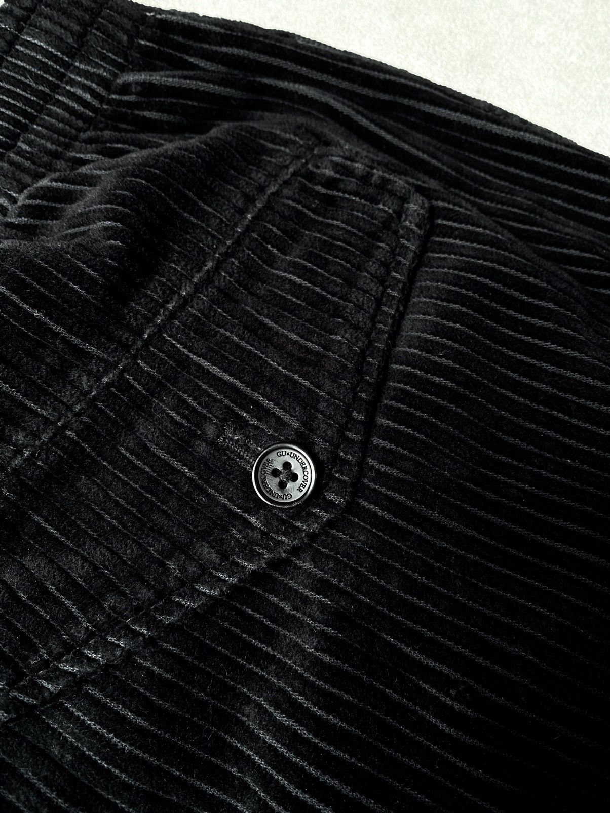 GU × Undercover GU x UNDERCOVER CORDUROY PANT BLACK Size US 34 / EU 50 - 6 Thumbnail