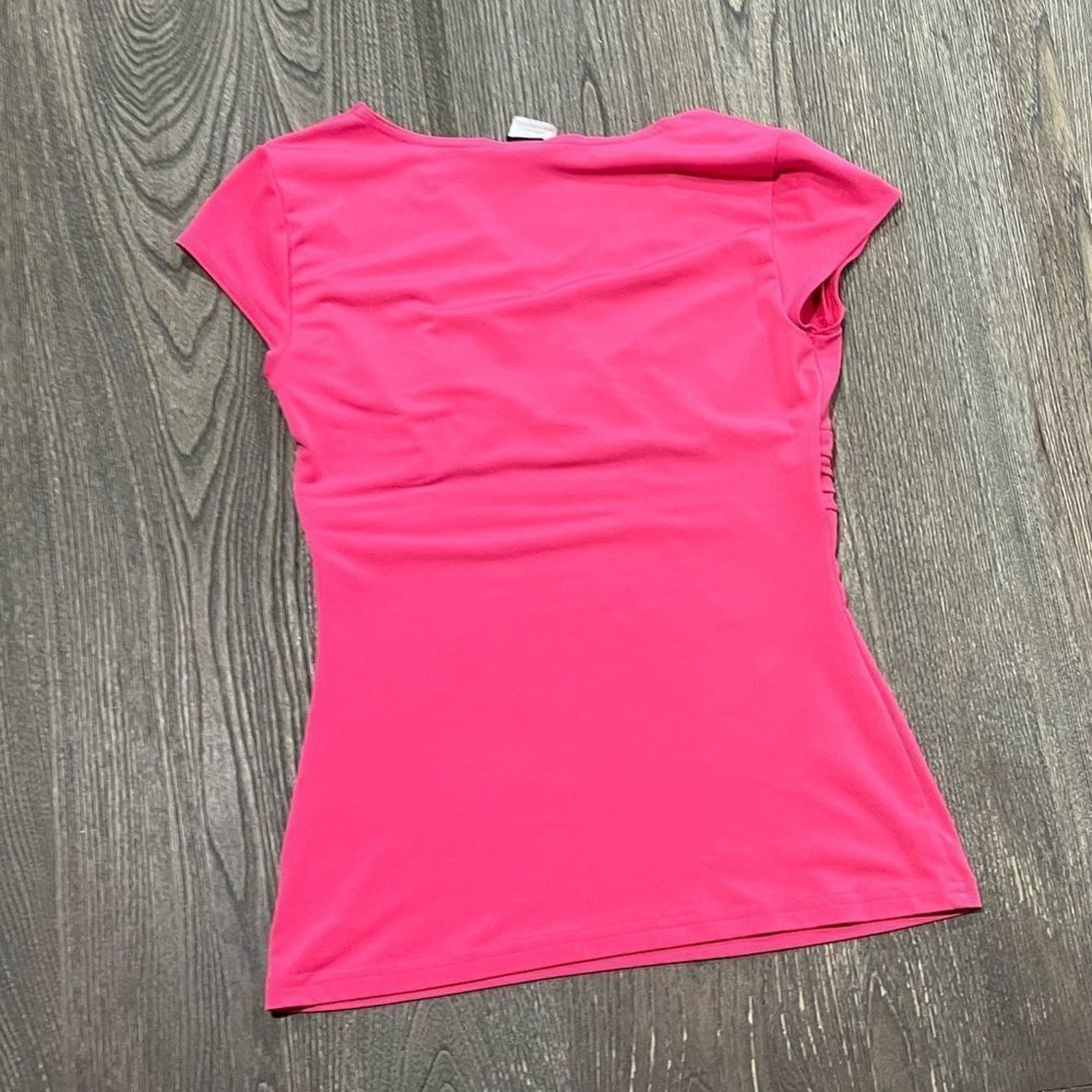 Vintage Wrapper V-Neck Blouse Pullover Cap Sleeve Stretch Size M Size M / US 6-8 / IT 42-44 - 3 Thumbnail