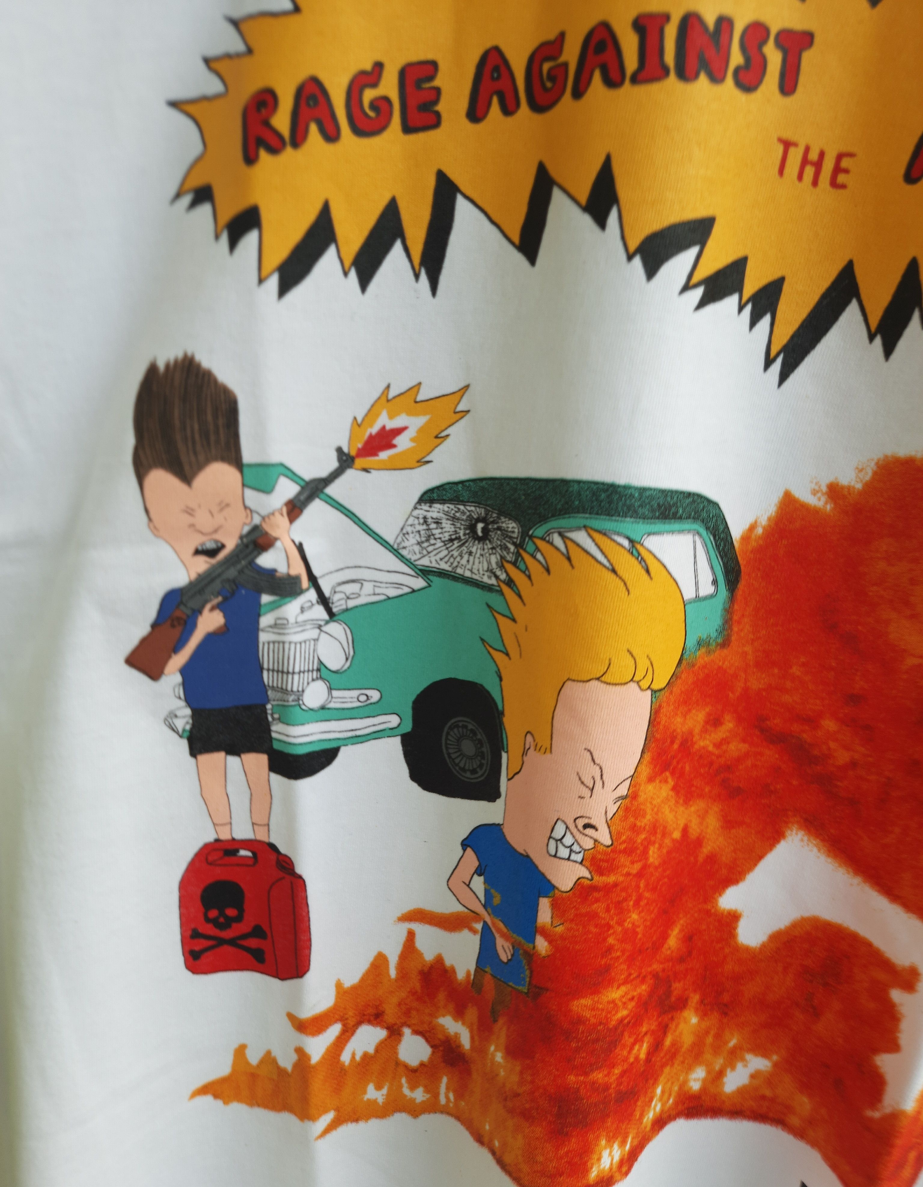 Band Tees Rage Against The Machine Beavis & Butthead Band T-Shirt Size US XL / EU 56 / 4 - 6 Thumbnail