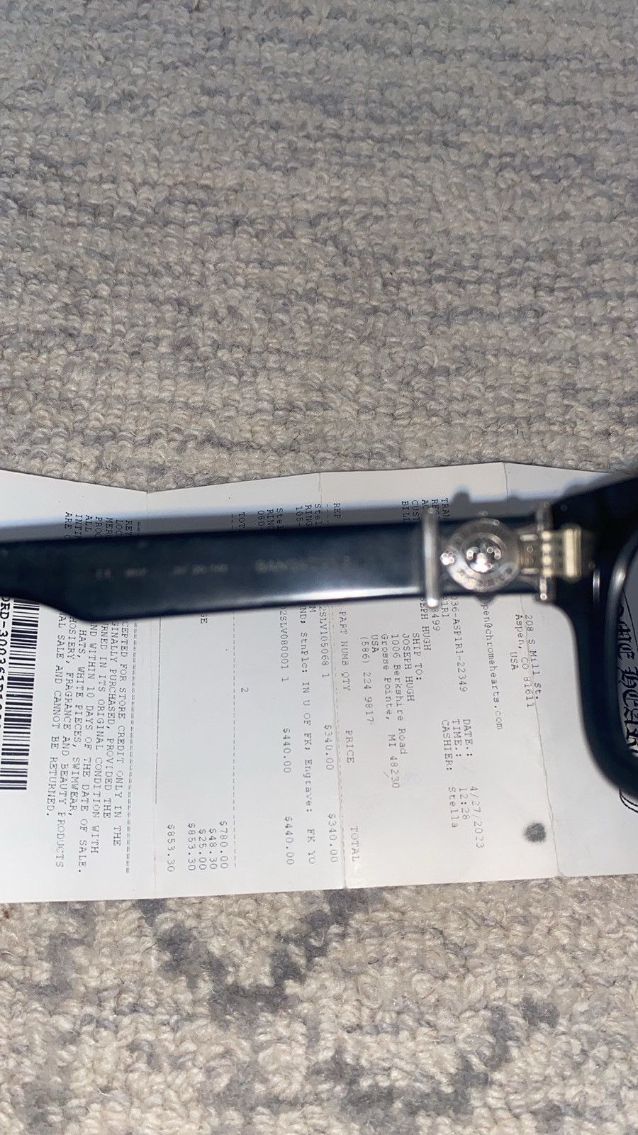 Chrome Hearts Chrome Hearts Bangadang Glasses Size ONE SIZE - 4 Thumbnail