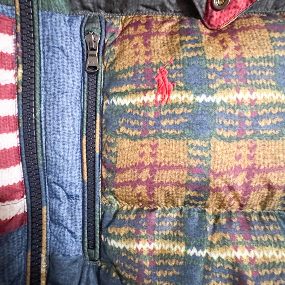 Polo Ralph Lauren Polo Ralph Lauren Americana Flag Patchwork Down Jacket Size US M / EU 48-50 / 2 - 9 Thumbnail