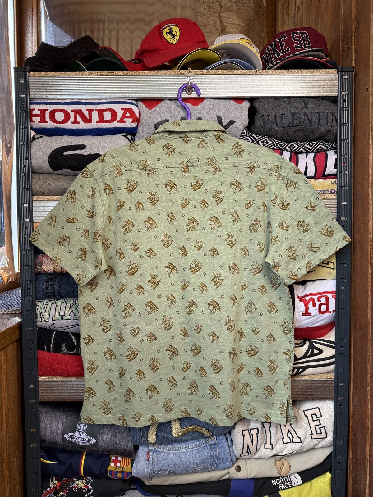 RRL Ralph Lauren Rare ! RRL Double Tee Polo Ralph Lauren RL Over Print Size US L / EU 52-54 / 3 - 2 Thumbnail