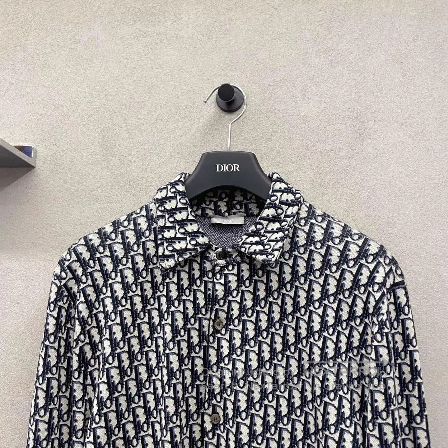 Dior Black Patterned Long-Sleeve Button-Up Shirt Size S. Size US S / EU 44-46 / 1 - 4 Thumbnail