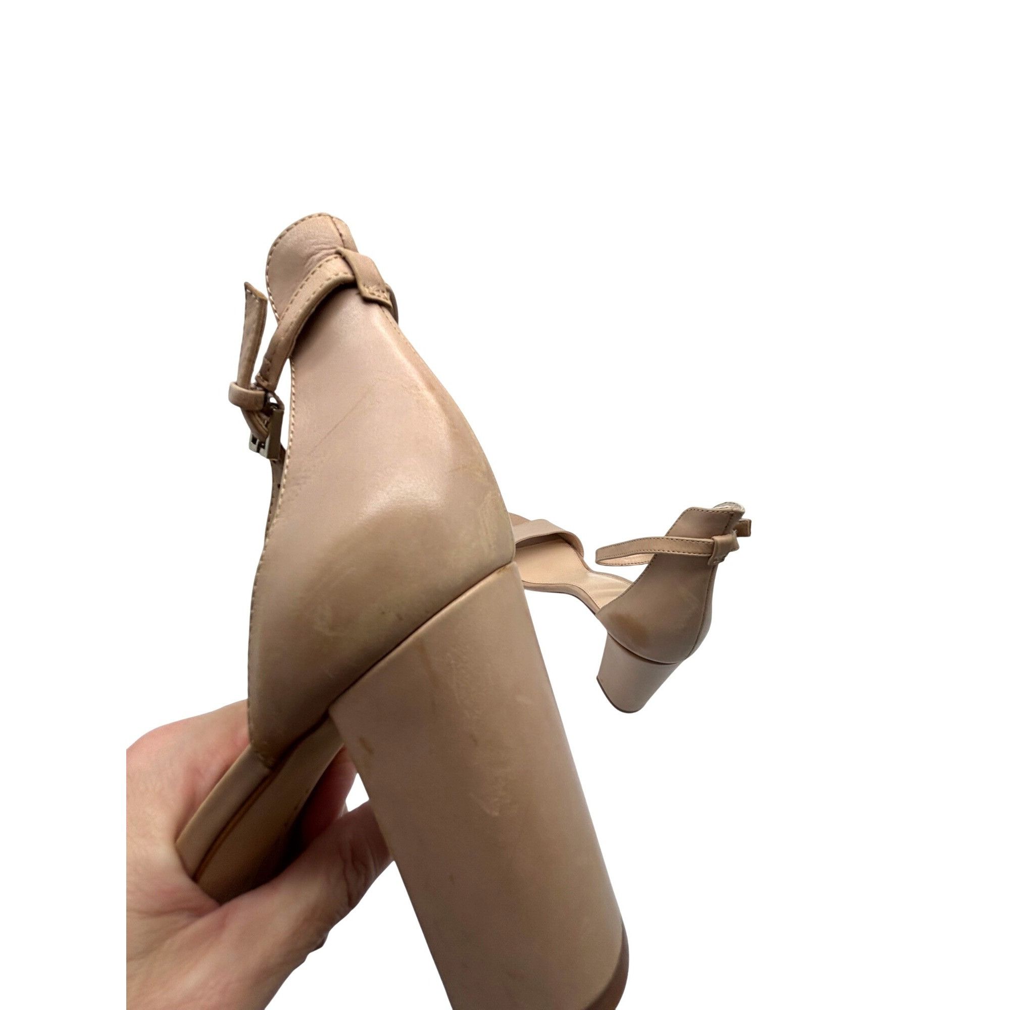 Vince Camuto Vince Camuto Corlina Leather Dress Sandals, Size 11, M, Nude Size US 11 / IT 41 - 8 Thumbnail