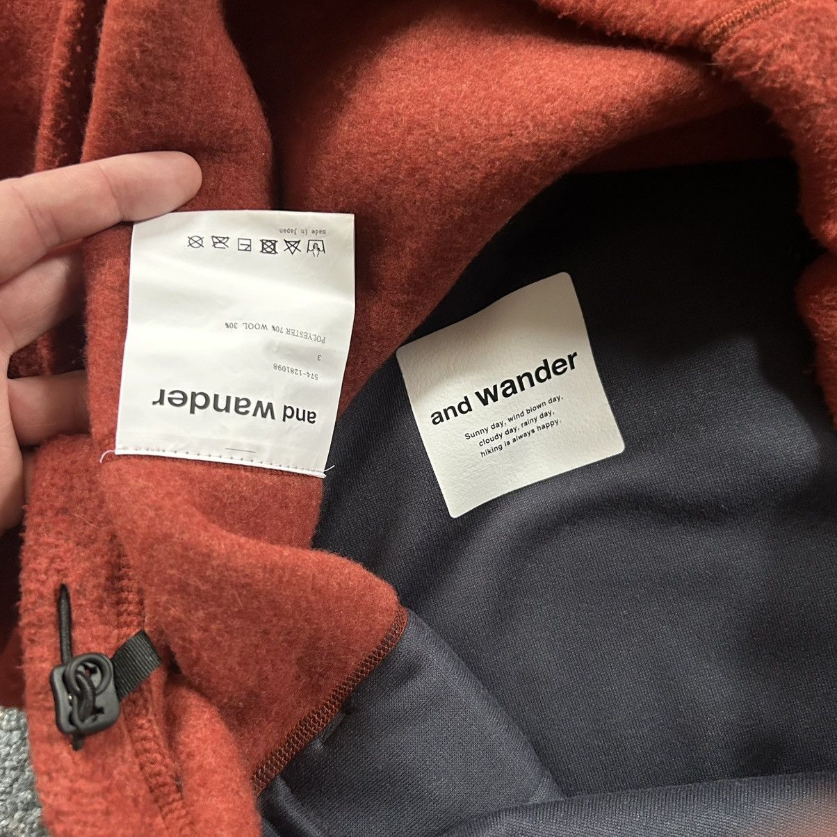 And Wander 574-1281098 2021 and wander wool fleece pullover quartersnap Size US M / EU 48-50 / 2 - 14 Thumbnail