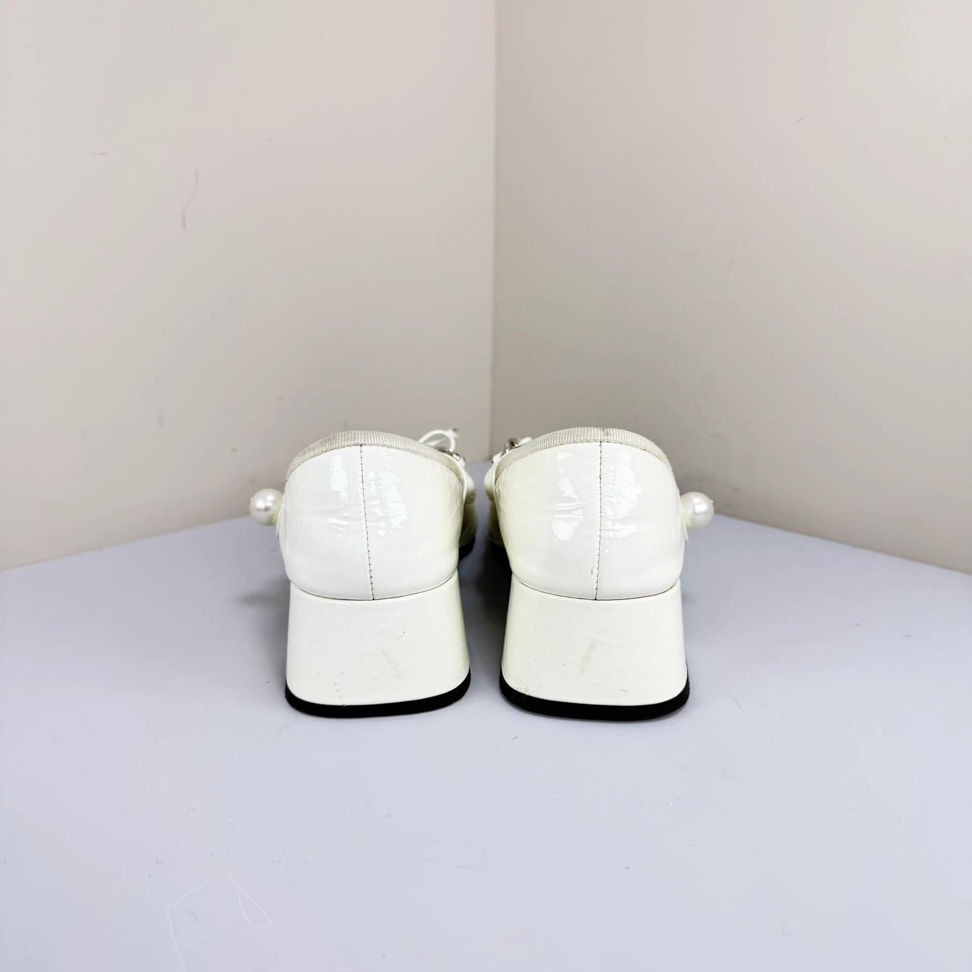 Miu Miu MIU MIU Patent Leather Bow Mary Janes EUR 38 Size US 8 / IT 38 - 3 Thumbnail