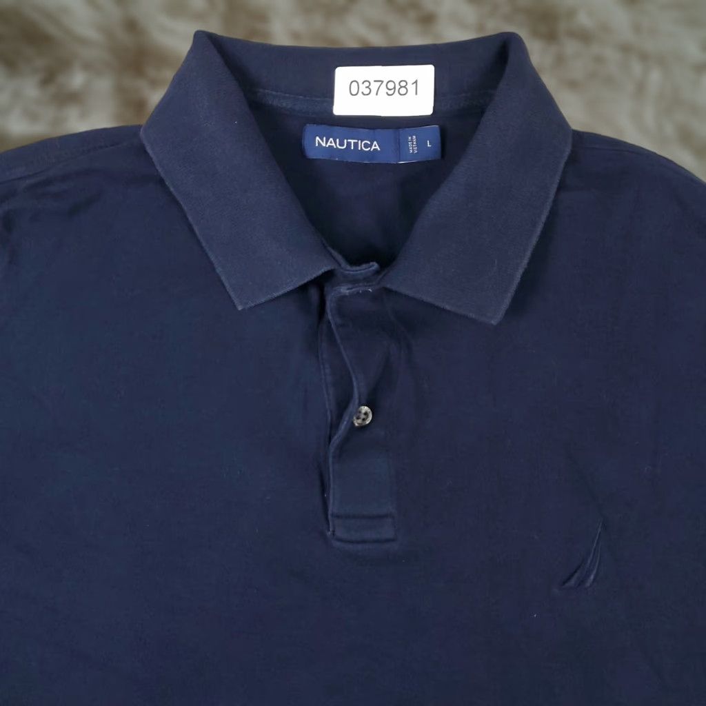 Nautica VINTAGE Nautica Polo Shirt Mens Large Blue Golf Casual Short Sleeve Adult Size US L / EU 52-54 / 3 - 1 Thumbnail