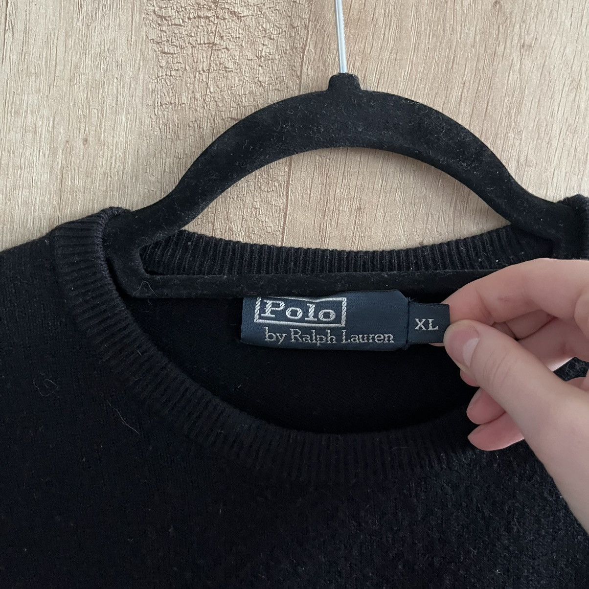 Polo Ralph Lauren Ralph Lauren Wool Knit Sweater Black Vintage Sweatshirt Y2K Size US XL / EU 56 / 4 - 5 Thumbnail