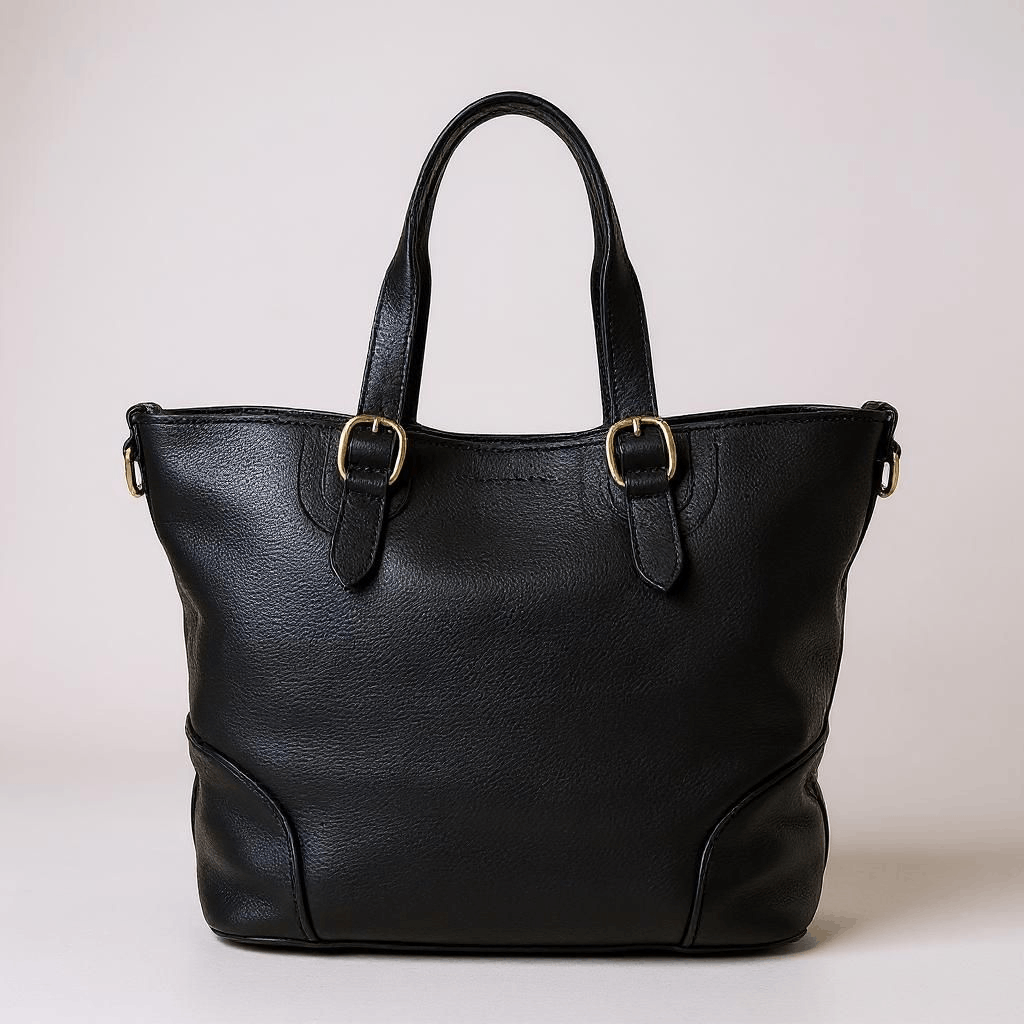 Burberry Burberry Classic Black Pebbled Leather Tote Shoulder Bag Size ONE SIZE - 2 Thumbnail