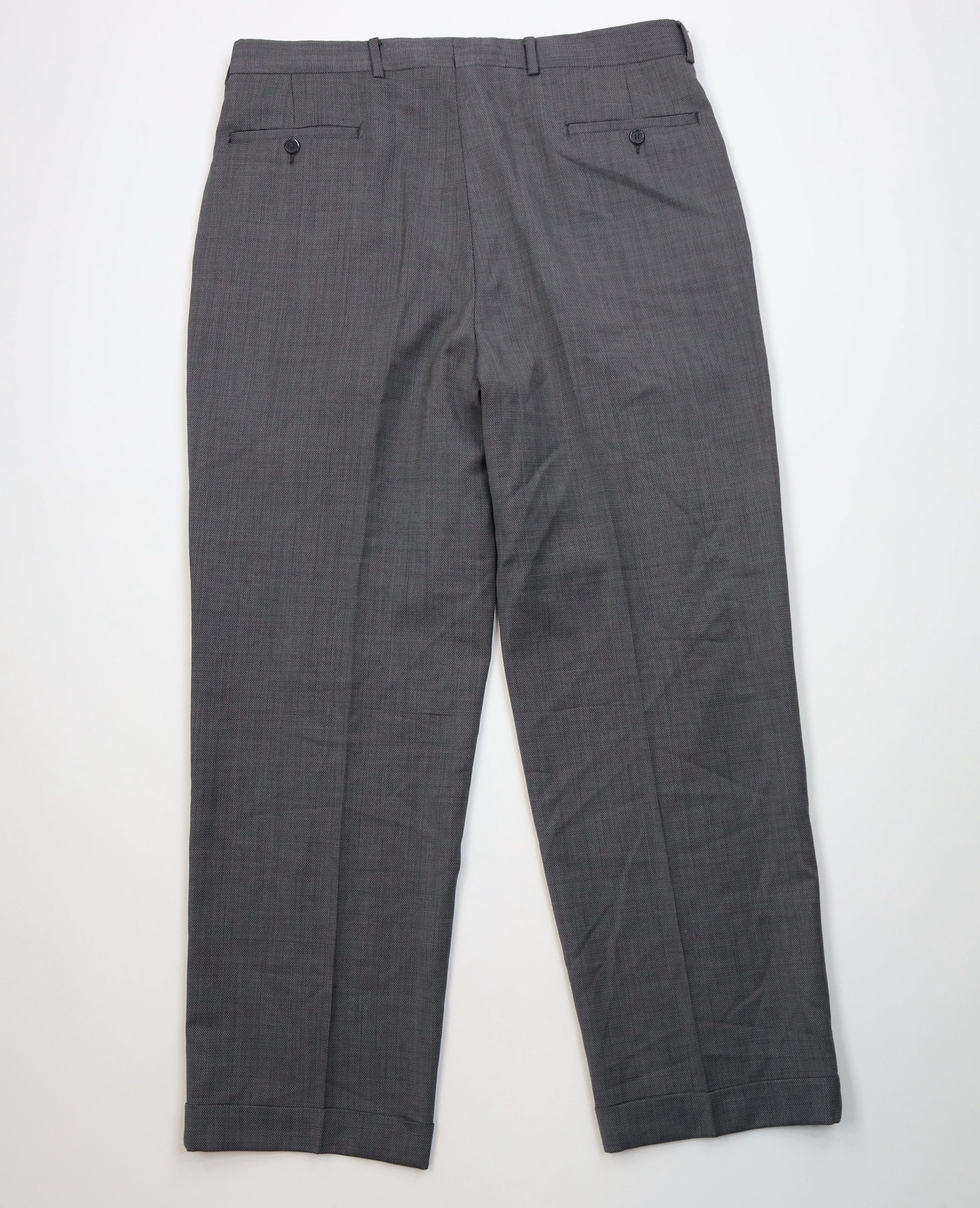Vintage Vintage Streetwear 140s Wool Blend Wide Leg Chino Pants Size US 36 / EU 52 - 10 Thumbnail