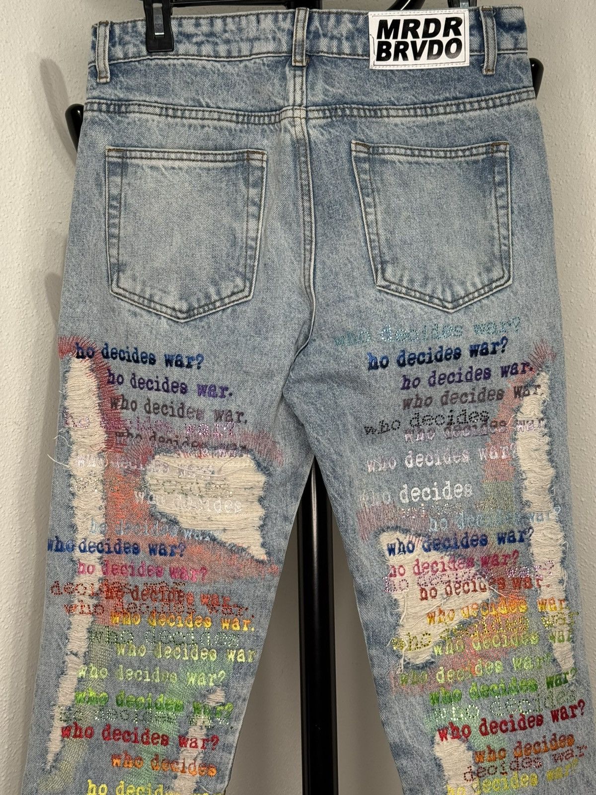 Who Decides War Who Decides War ROYGBIV Scripture Jeans Size US 30 / EU 46 - 8 Thumbnail