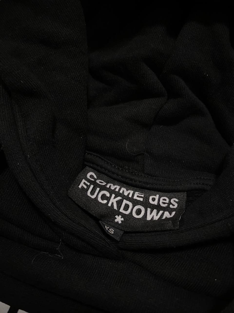 Comme Des Fuck Down Comme des Fuck Down Hoodie Cropped With Faux Fur Y2K Black Size XS / US 0-2 / IT 36-38 - 4 Thumbnail