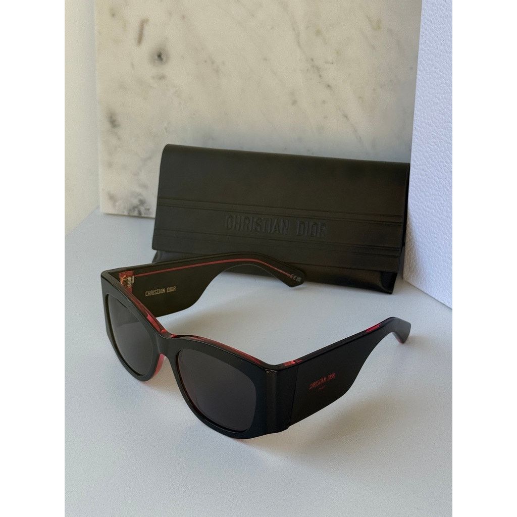 Dior NEW Dior DiorNuit S1I Oversized Sunglasses in Black Pink Size ONE SIZE - 5 Thumbnail