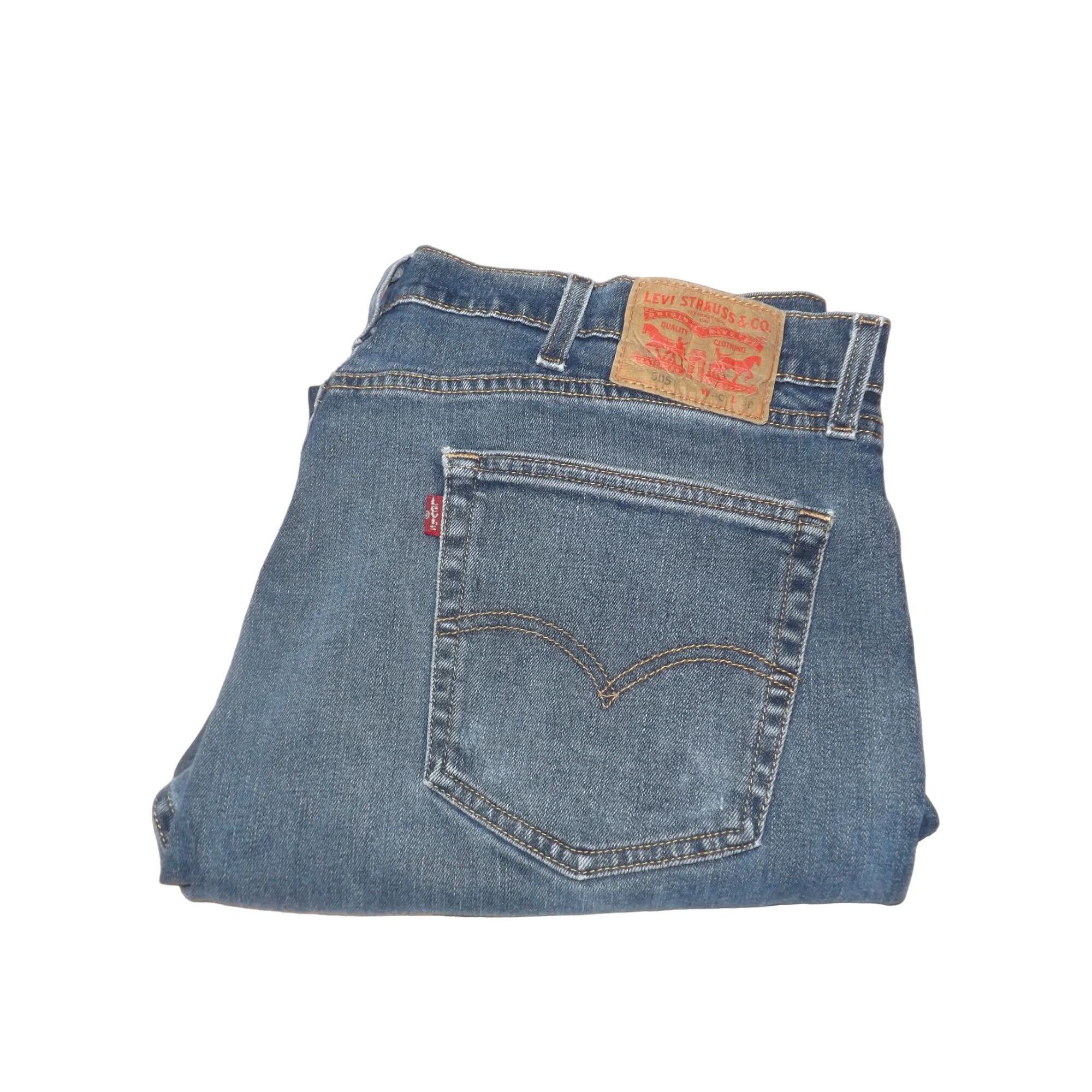 Levi's Levi's 505 Jeans Men Sz 40X30 Blue Denim Straight Leg Regula Size US 40 / EU 56 - 1 Thumbnail