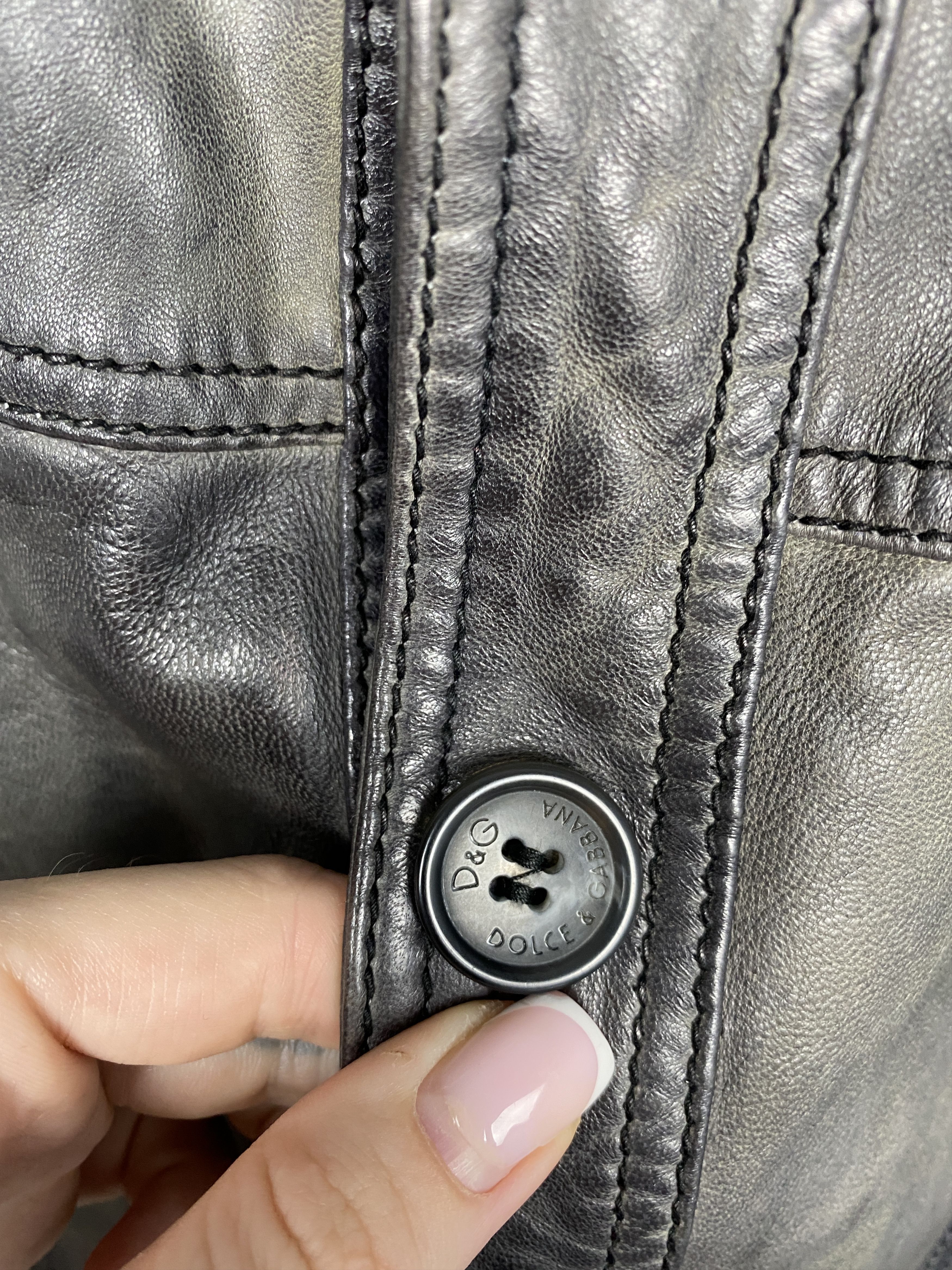 Dolce & Gabbana Dolce & Gabbana Vintage Mens Leather Jacket Size US M / EU 48-50 / 2 - 7 Thumbnail