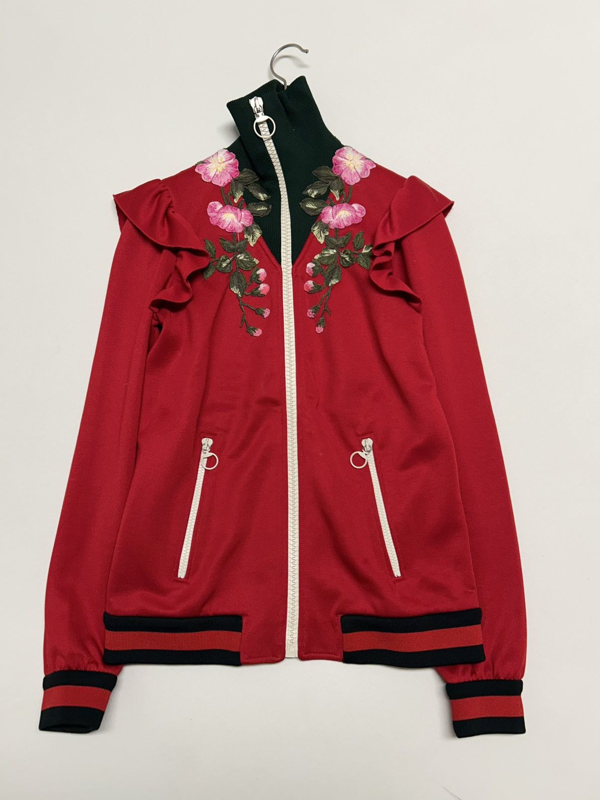 Gucci FW2017 Floral Embroidered Zip Jacket Size US XS / EU 42 / 0 - 11 Thumbnail