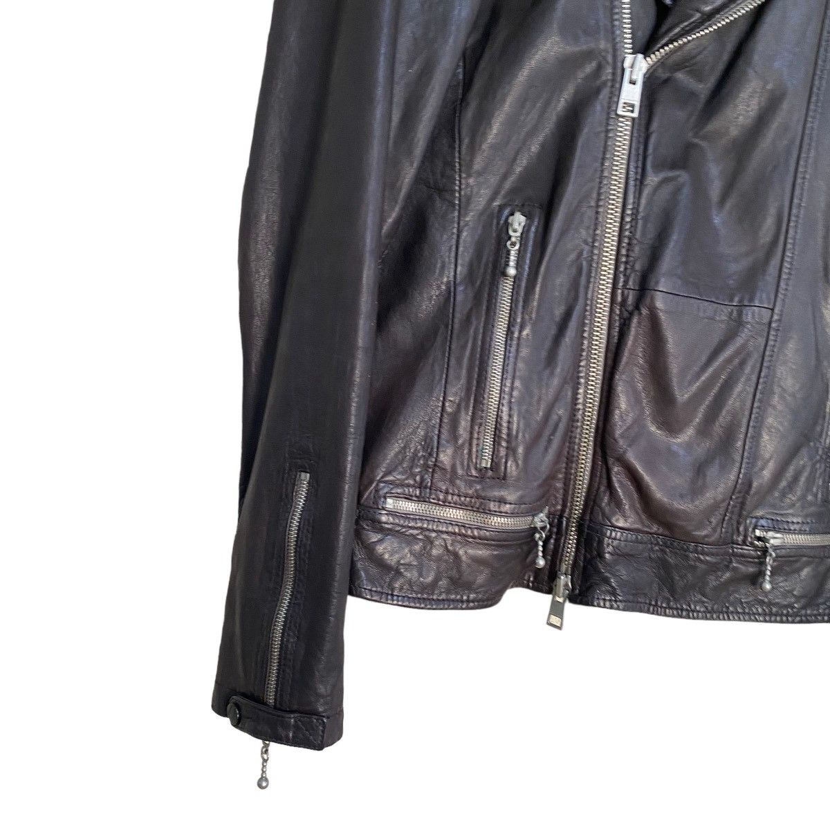 Allsaints Allsaint Leather Jacket Oxblood Conroy Size US XS / EU 42 / 0 - 6 Thumbnail